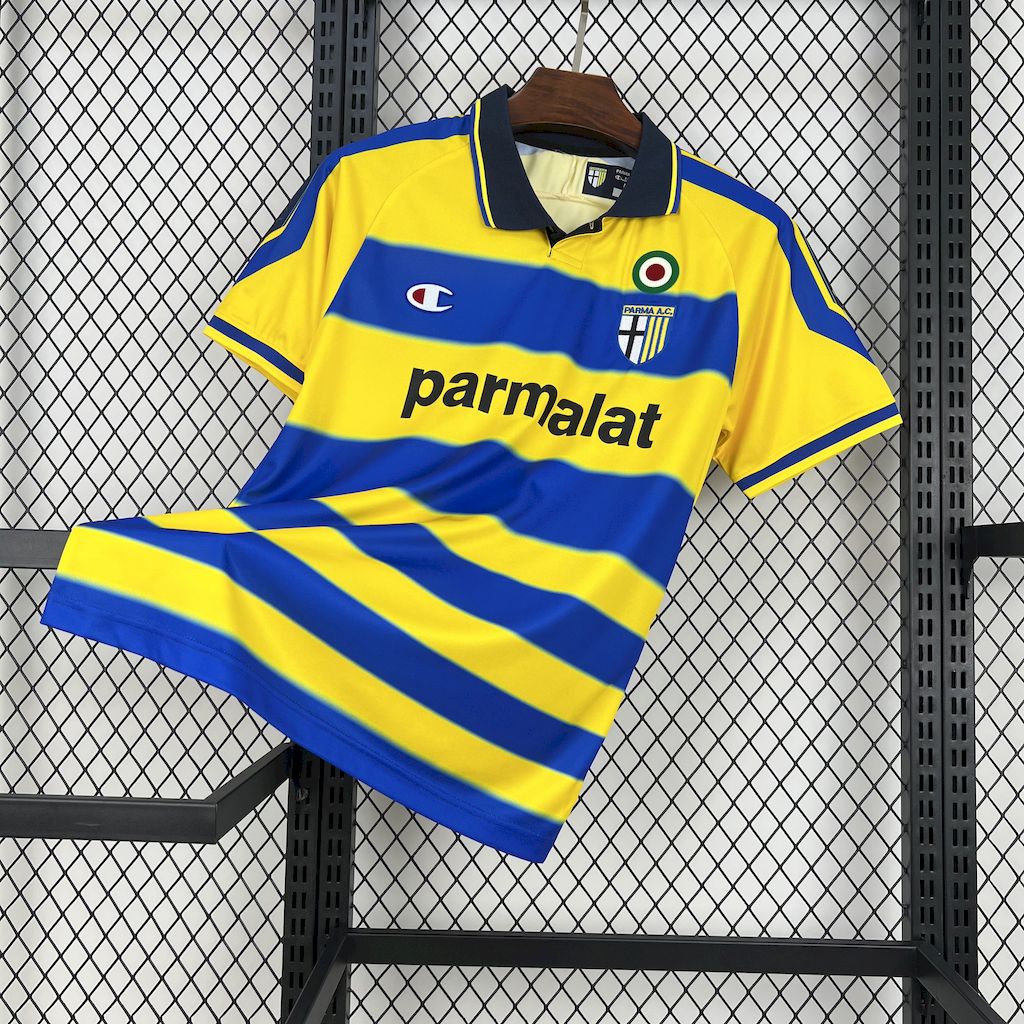 Retro Parma 1999-00 Home Jersey - Fans Version - SOCCERDEALSHOP