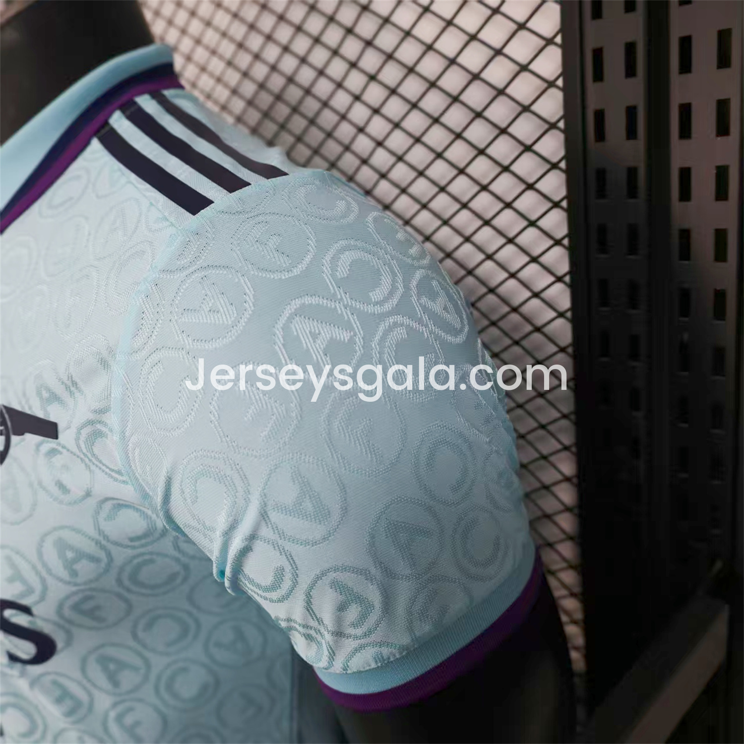 Arsenal 25-26 Light Blue POLO Letter Pattern Special Jersey - Player Version - SOCCERDEALSHOP