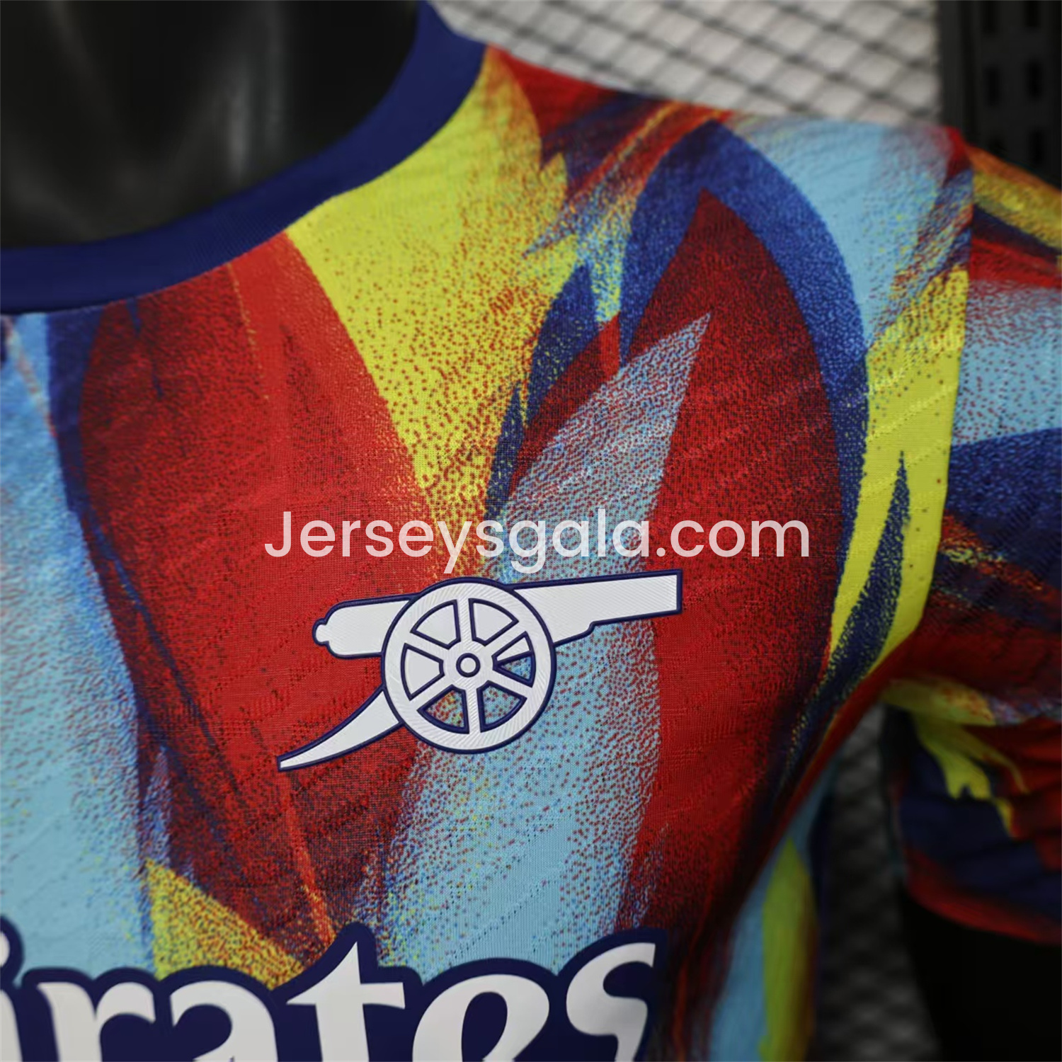 Arsenal 25-26 Colorful Flame Graffiti Pre-match Training Jersey - Player Version - SOCCERDEALSHOP
