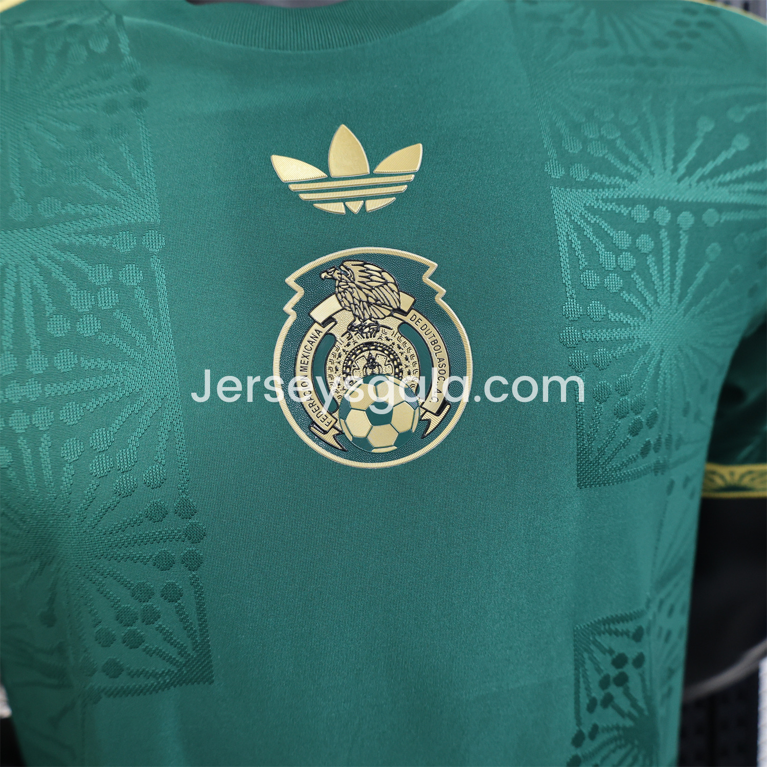 Mexico 2025 Gold Cup Special Edition Green Jersey - Player Version - SOCCERDEALSHOP