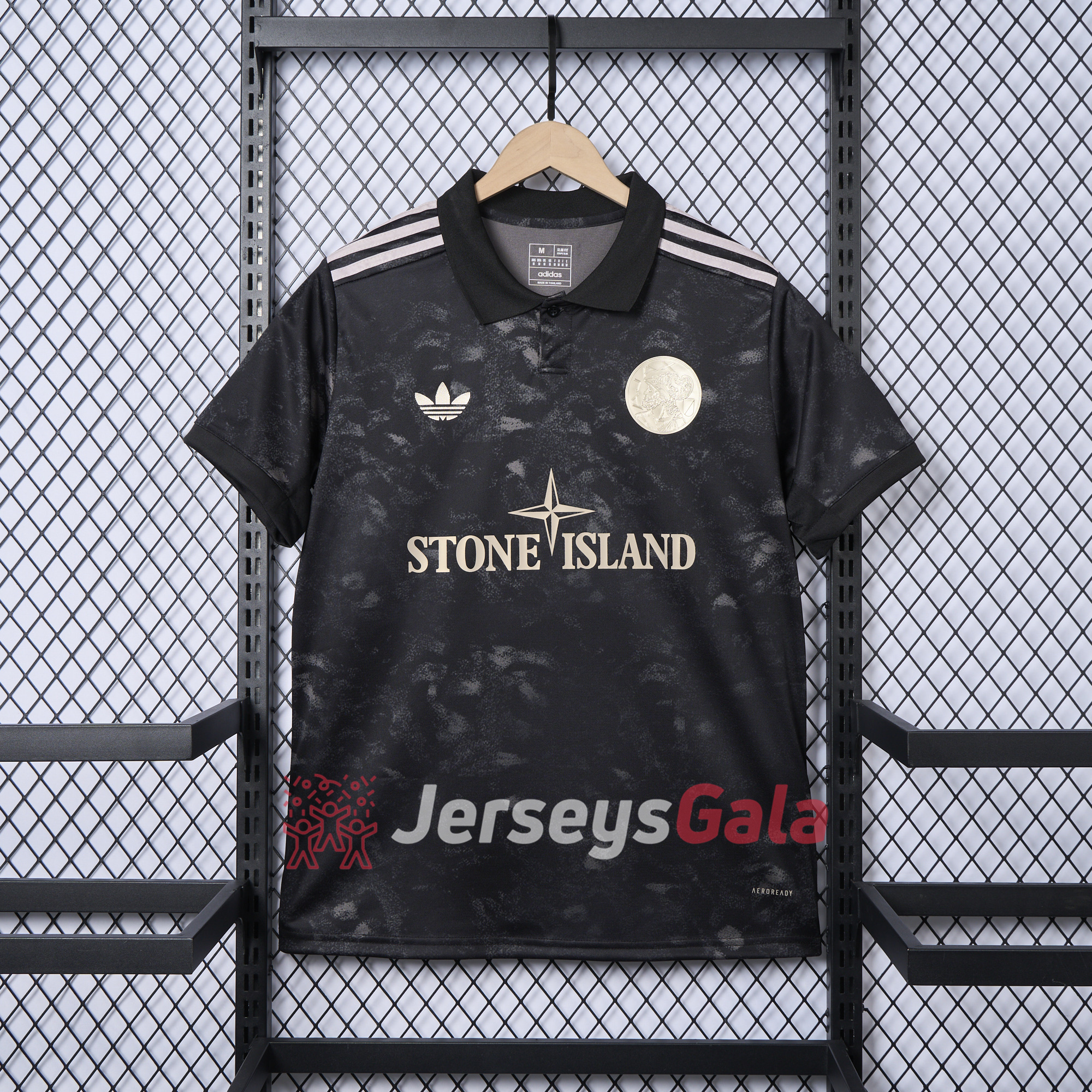 Ajax 24-25 Stone Island Co-brand Jersey - Fans Version - SOCCERDEALSHOP