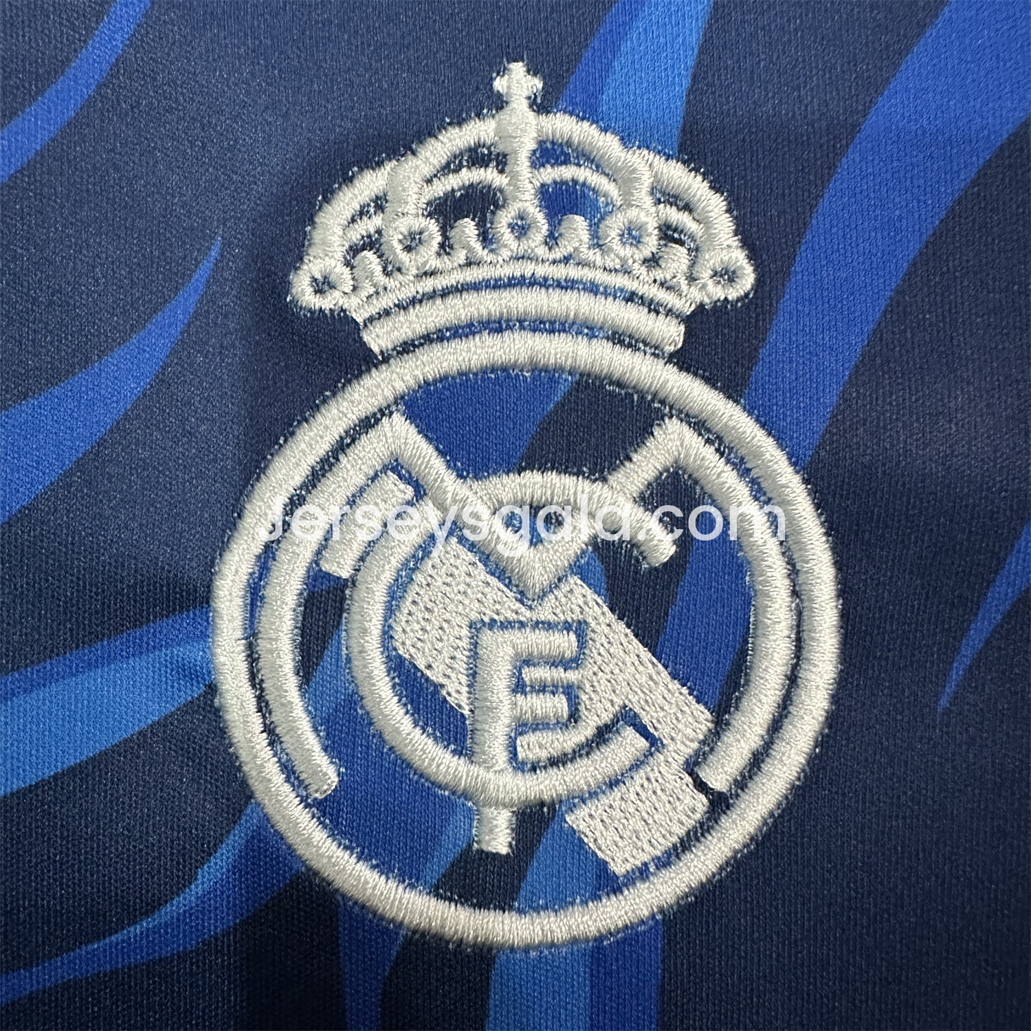 Real Madrid 24-25 Blue Black Ripple Special Edition Jersey - Fans Version - SOCCERDEALSHOP