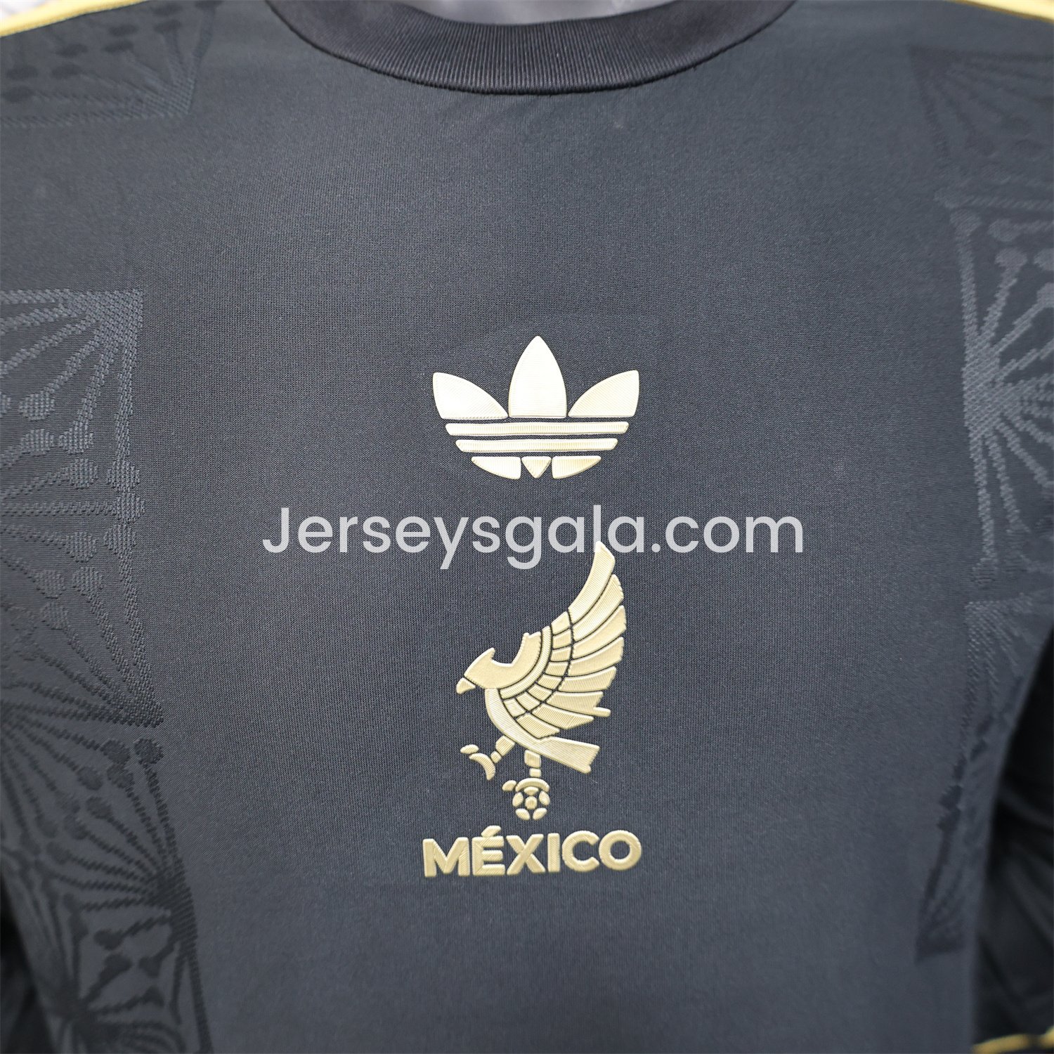 Mexico 2025 Gold Cup Black Long Sleeves Jersey - Player Version - SOCCERDEALSHOP