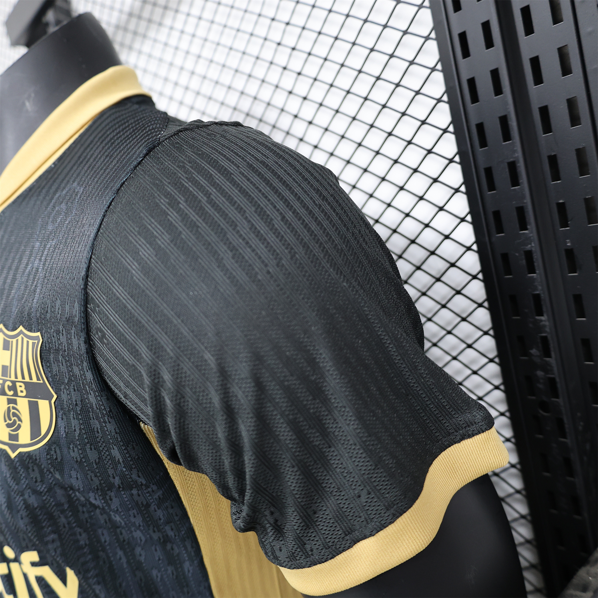 B.A.R.S.A 24-25 Black Gold Special Edition Jersey - Player Version - SOCCERDEALSHOP