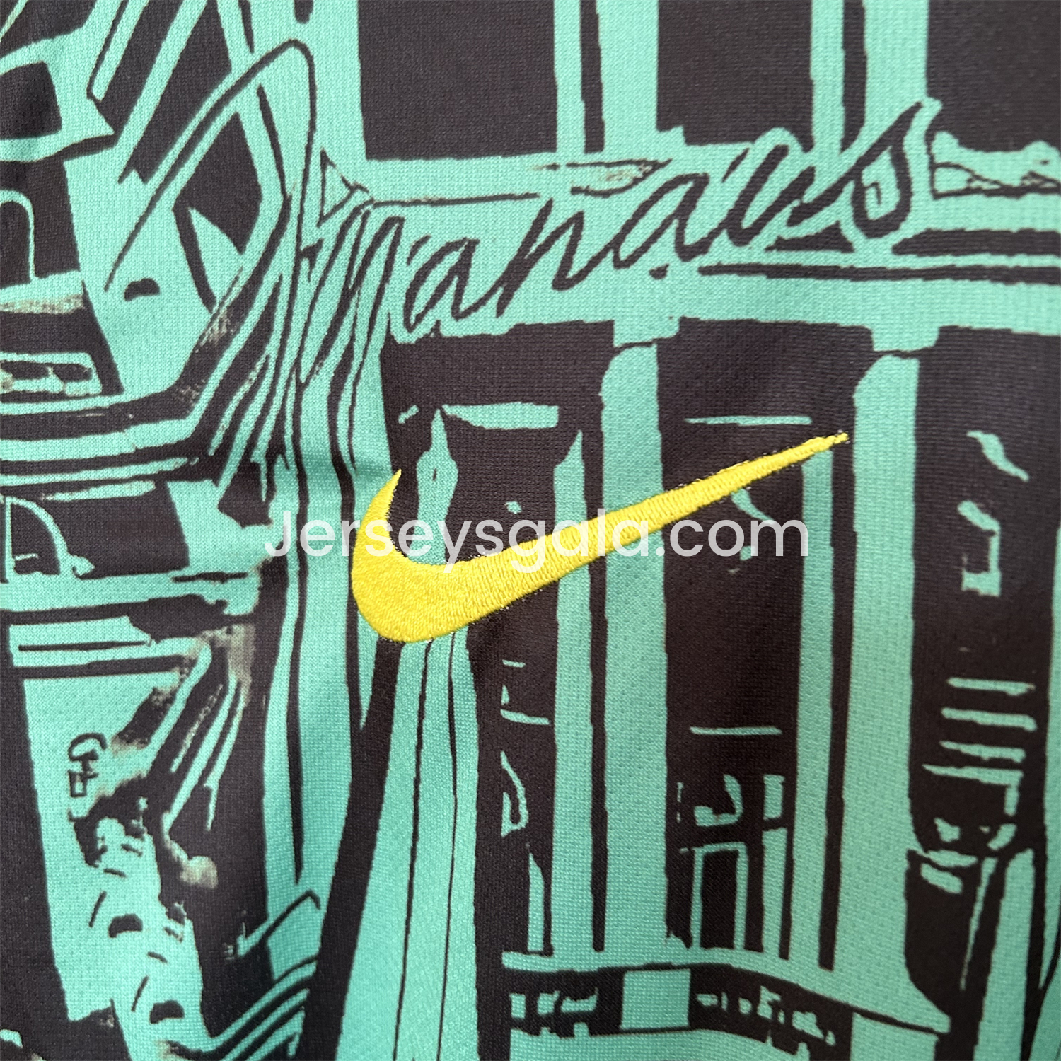 Brazil 2024 Black and Green Church Jersey - Fans Version - SOCCERDEALSHOP