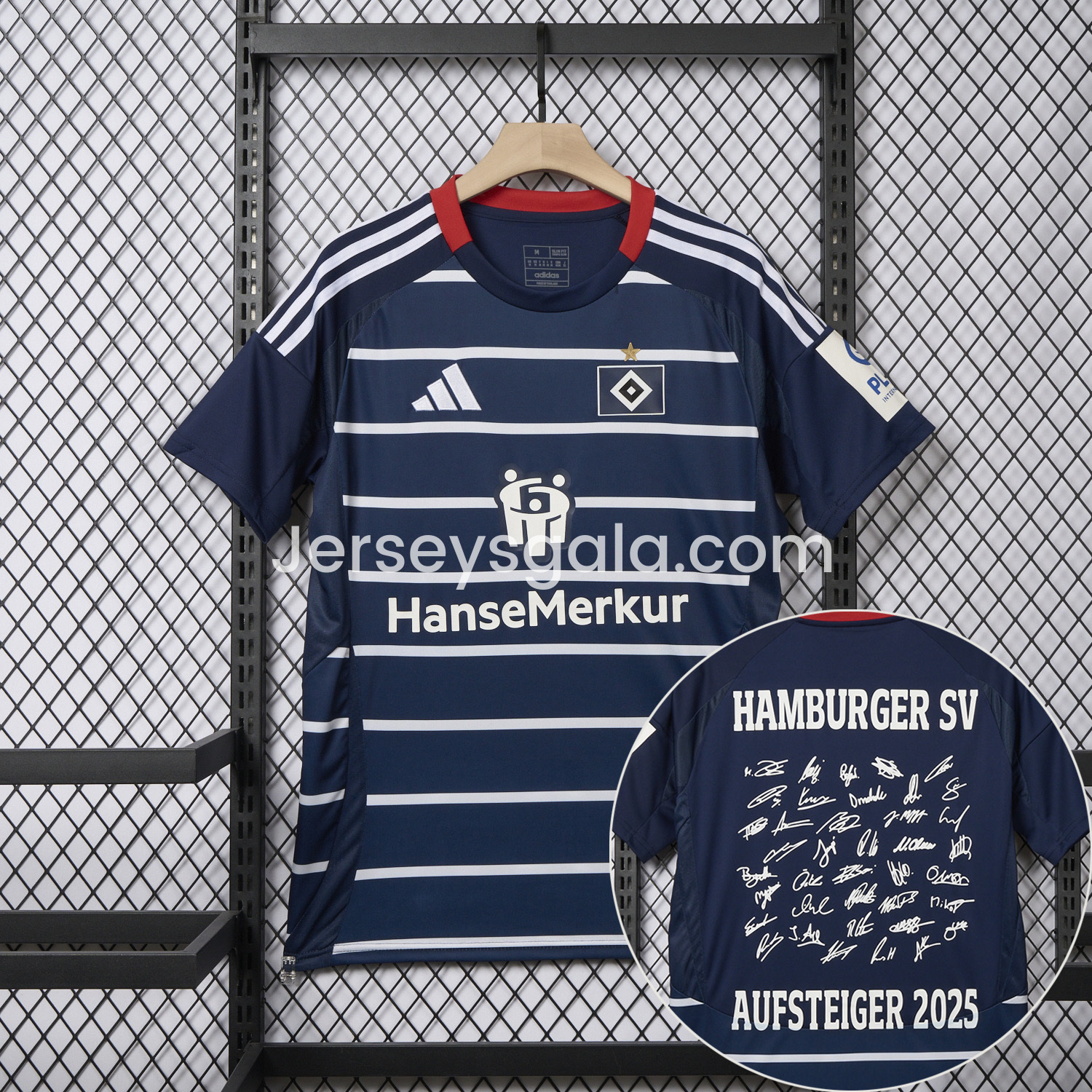 【Team Signatures Version】Hamburger SV 24-25 Away Jersey - Fans Version - SOCCERDEALSHOP