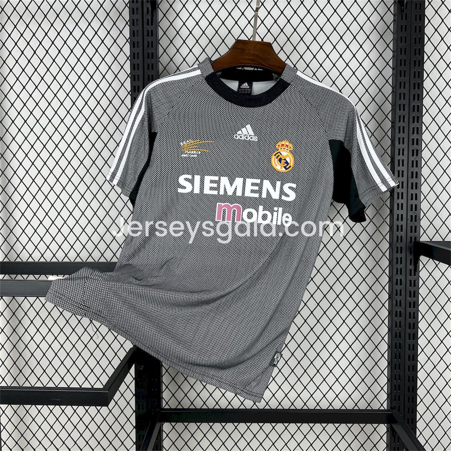Retro Real Madrid 2002-03 Grey Goalkeeper Jersey - SOCCERDEALSHOP