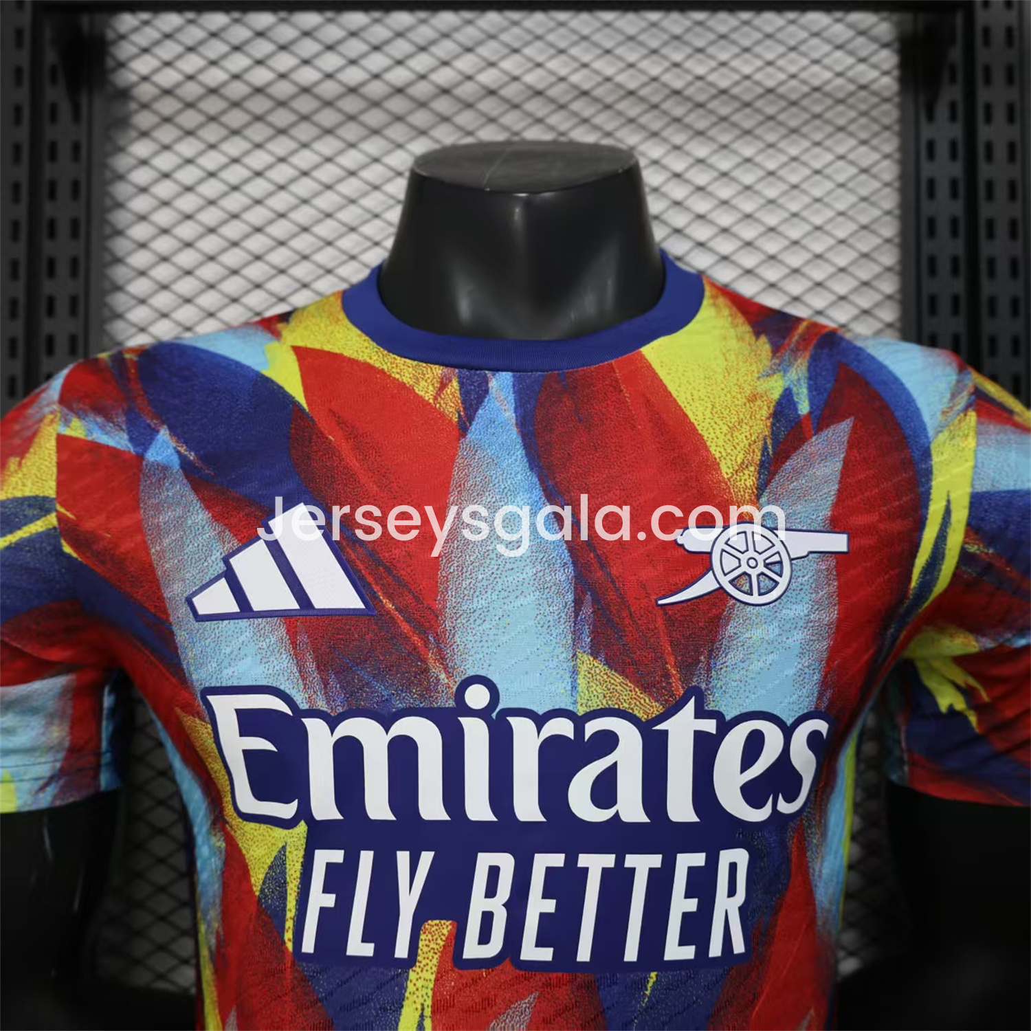 Arsenal 25-26 Colorful Flame Graffiti Pre-match Training Jersey - Player Version - SOCCERDEALSHOP