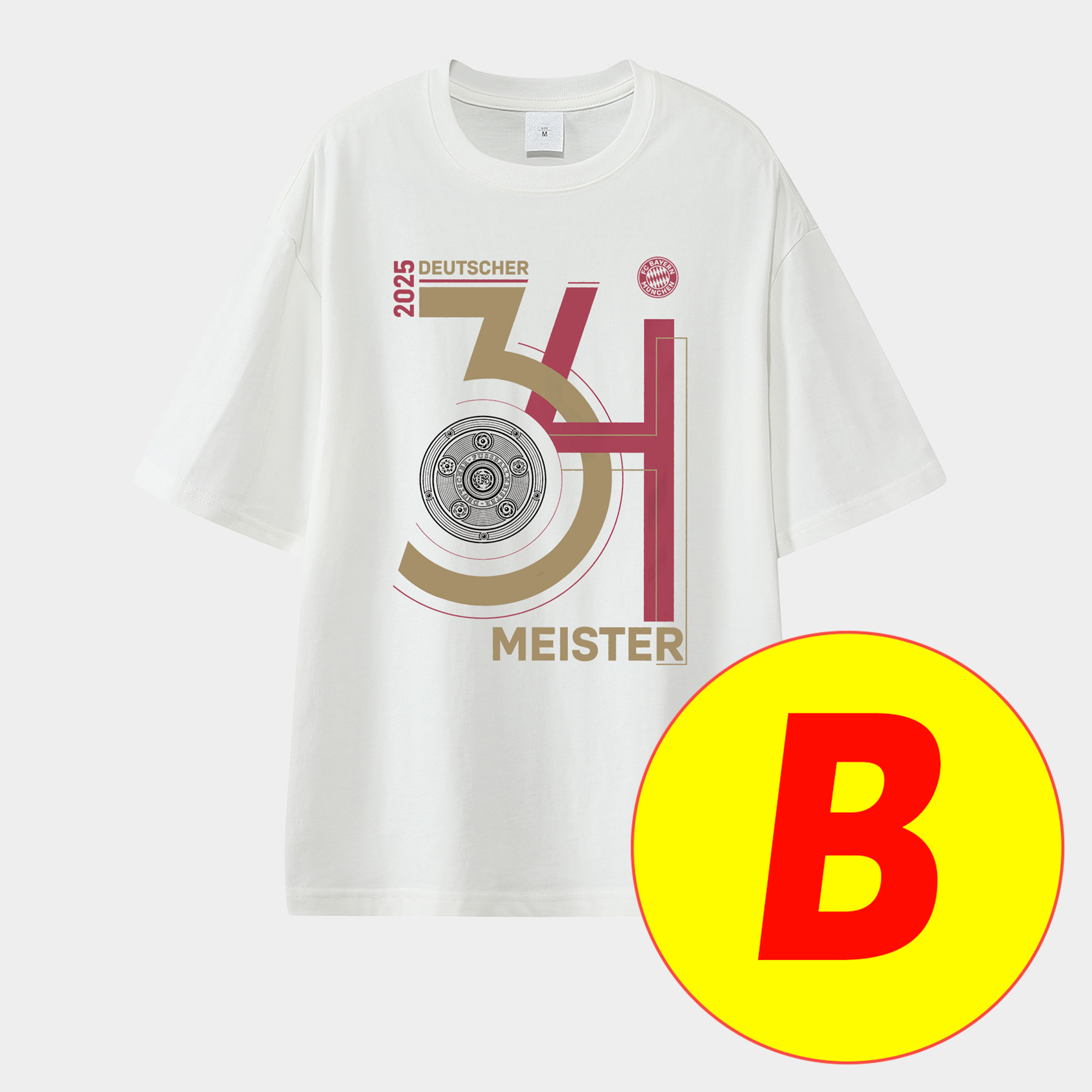 Bayern Munich Bundesliga Champions Deutscher Meister 2025 Unisex Pure Cotton T-shirt - SOCCERDEALSHOP