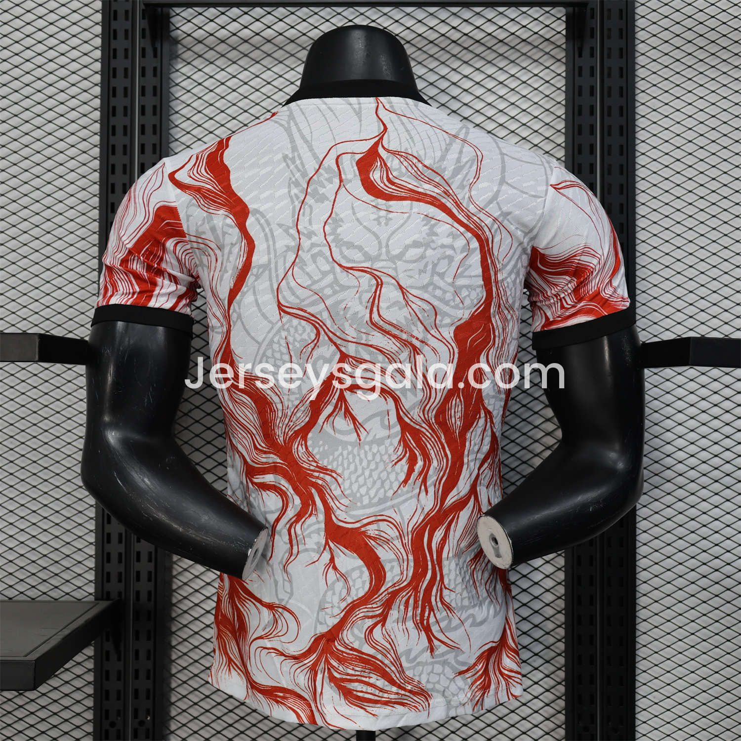 Real Madrid 24-25 Black & Red Loong White Jersey - Player Version - SOCCERDEALSHOP