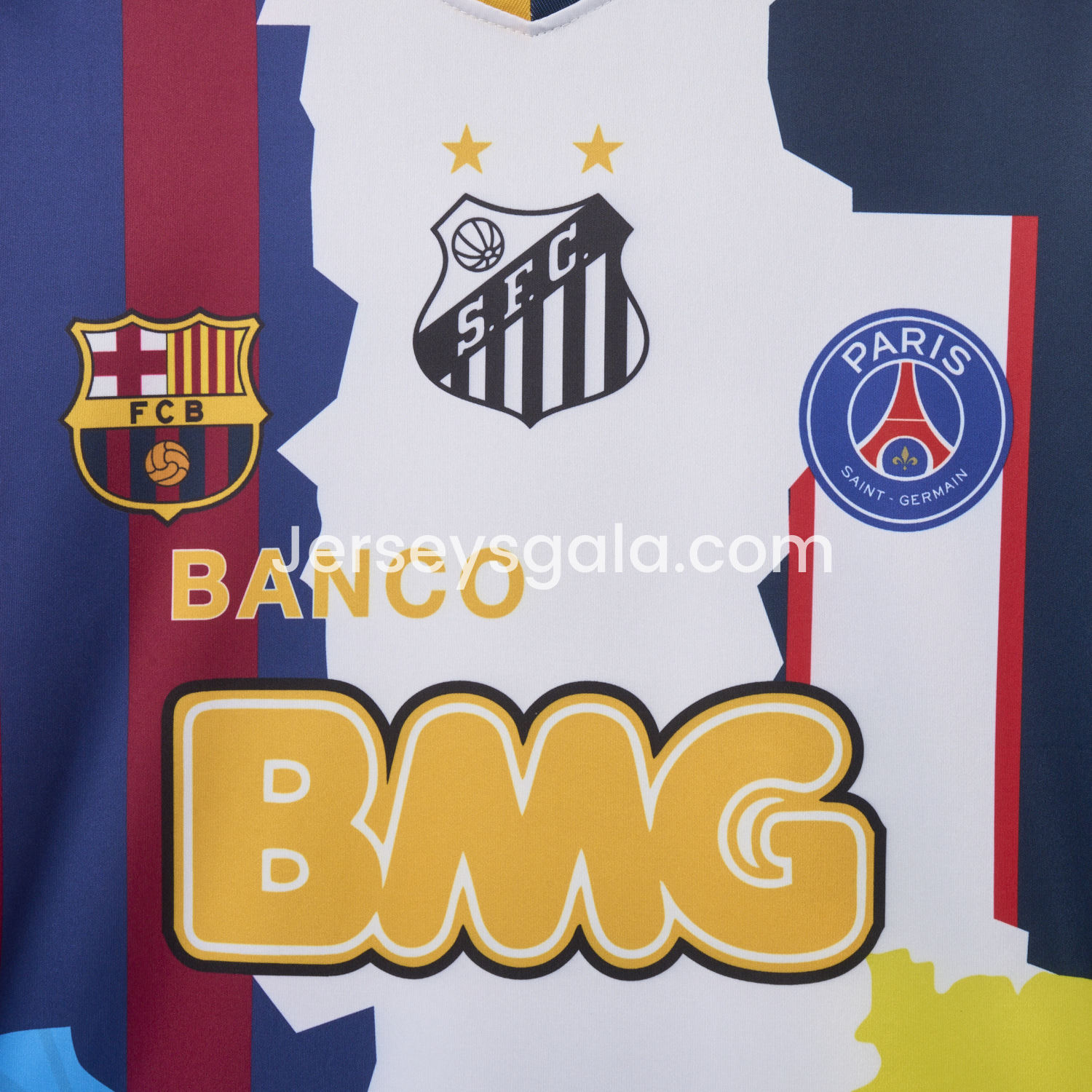 Neymar Career Commemorative Jersey - Fans Version - B.A.R.S.A Brazil Paris Saint-Germain PSG Santos Al Hilal SFC - SOCCERDEALSHOP