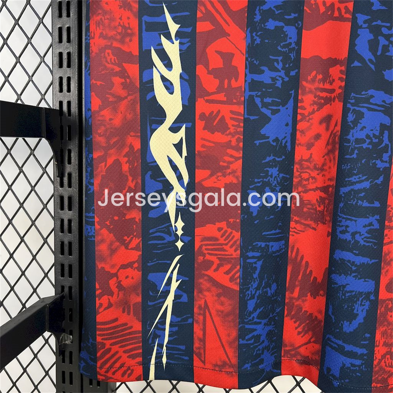 B.A.R.S.A 25-26 Red & Blue Random Graffiti Pattern Jersey - Fans Version - SOCCERDEALSHOP