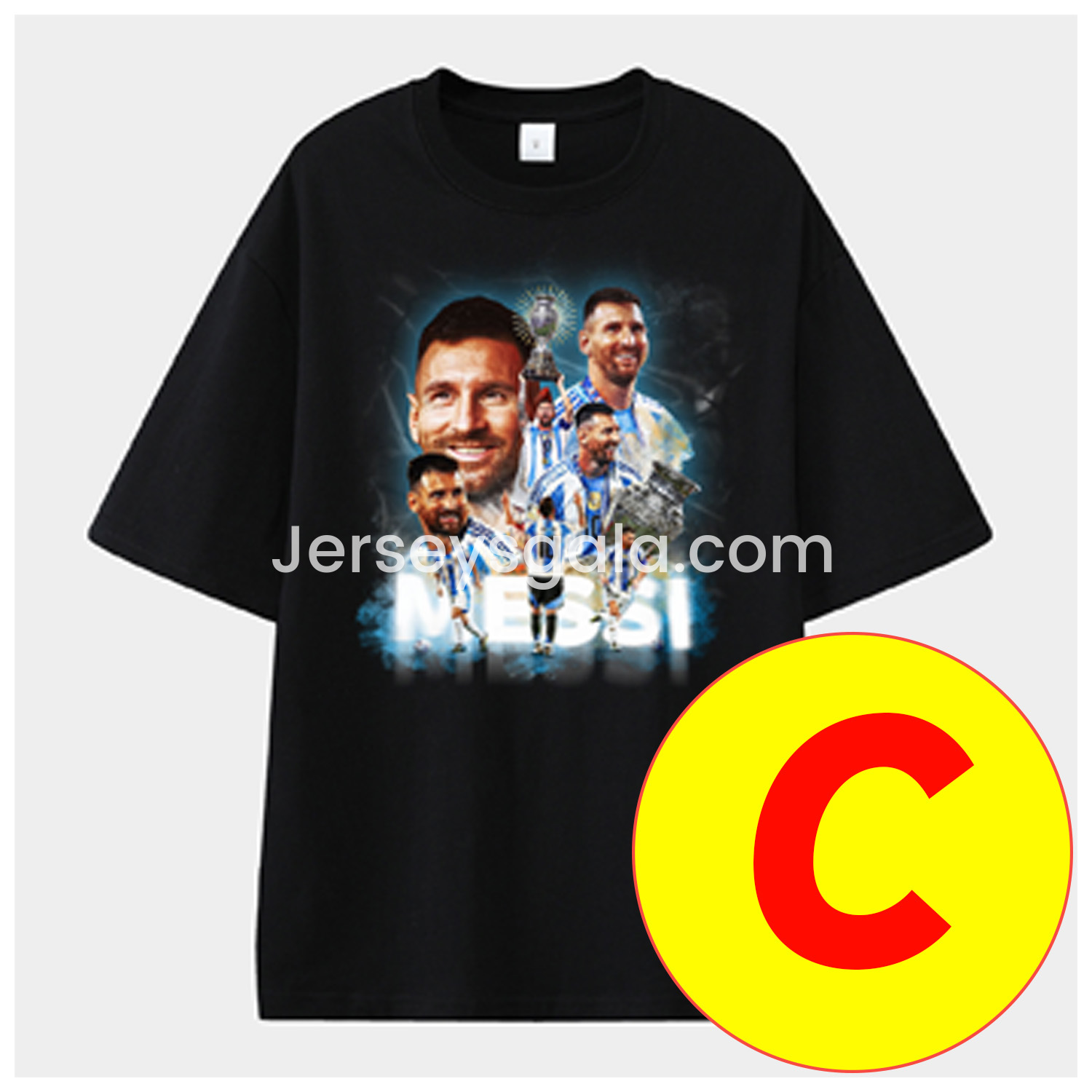 Messi GOAT Argentina B.A.R.S.A INT M.A.M Unisex Pure Cotton T-shirt - SOCCERDEALSHOP