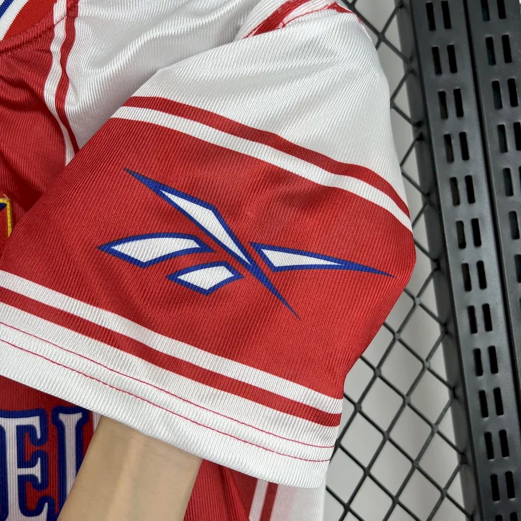 Retro Atletico Madrid 1999-00 Home Jersey with La Liga Patch - SOCCERDEALSHOP