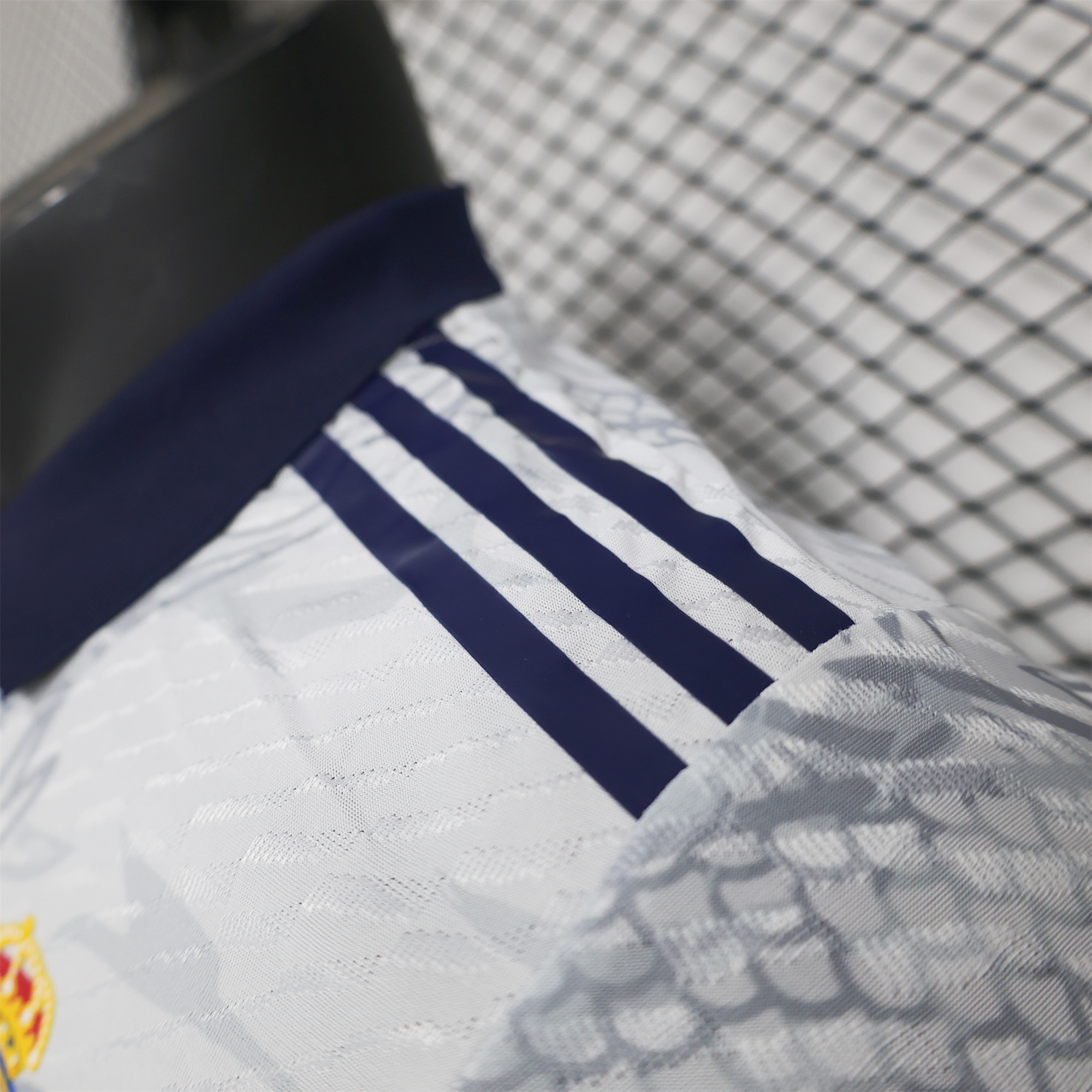 Real Madrid 24-25 Black Dragons Pattern White Special Edition Jersey - Player Version - SOCCERDEALSHOP