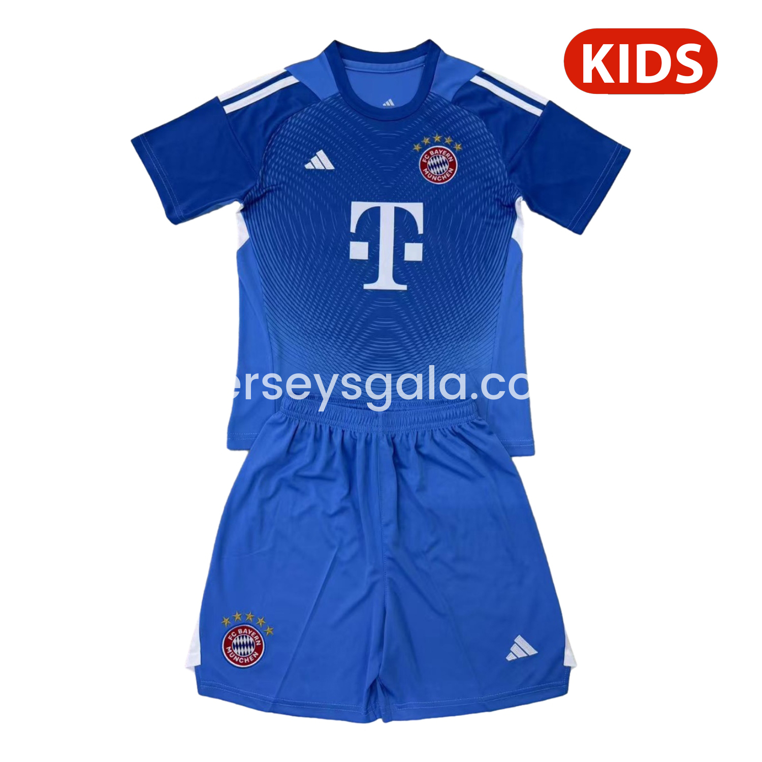 Bayern Munich 25-26 Blue Goalkeeper Kids Kit - SOCCERDEALSHOP