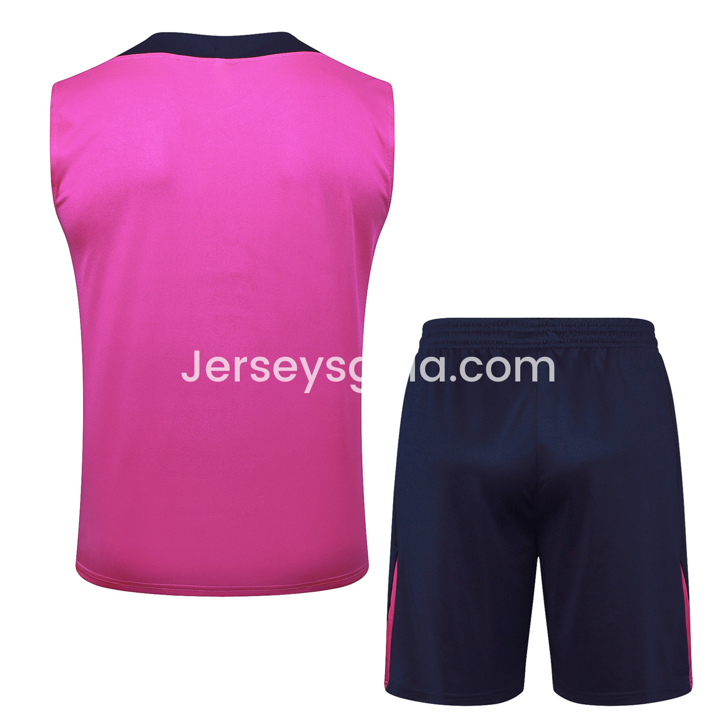 B.A.R.S.A 25-26 Vest Training Set - Purple Pink Vest and Black Shorts - SOCCERDEALSHOP