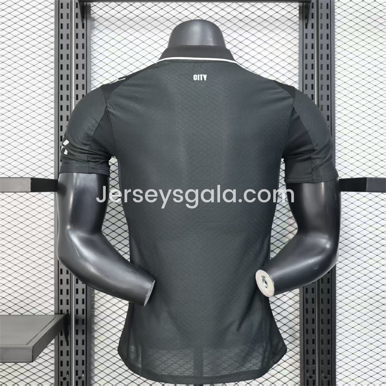 Manchester City 25-26 Black Polo Silver Label Special Jersey - Player Version - SOCCERDEALSHOP