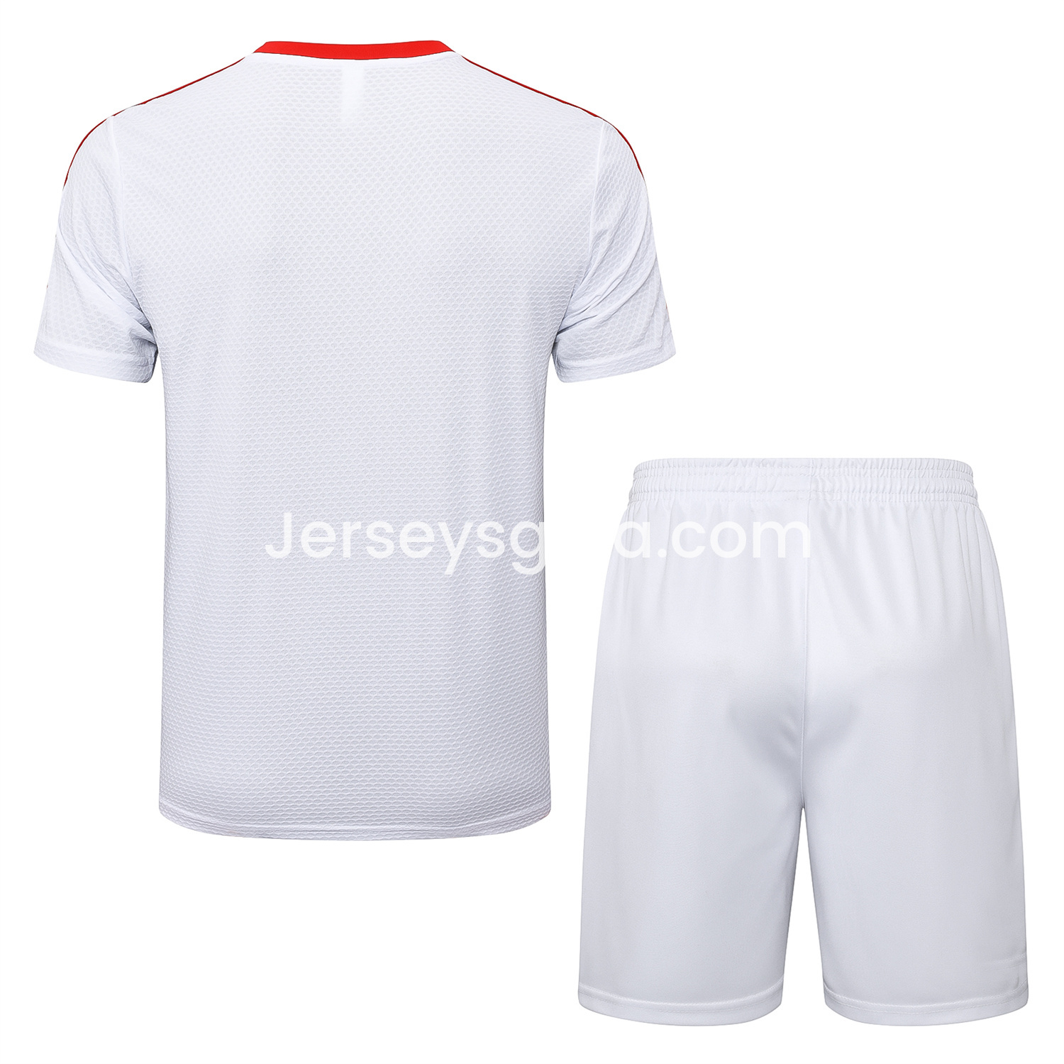 Bayern Munich 2025 125th Anniversary Short-Sleeve Training Set - White Top and Shorts - SOCCERDEALSHOP