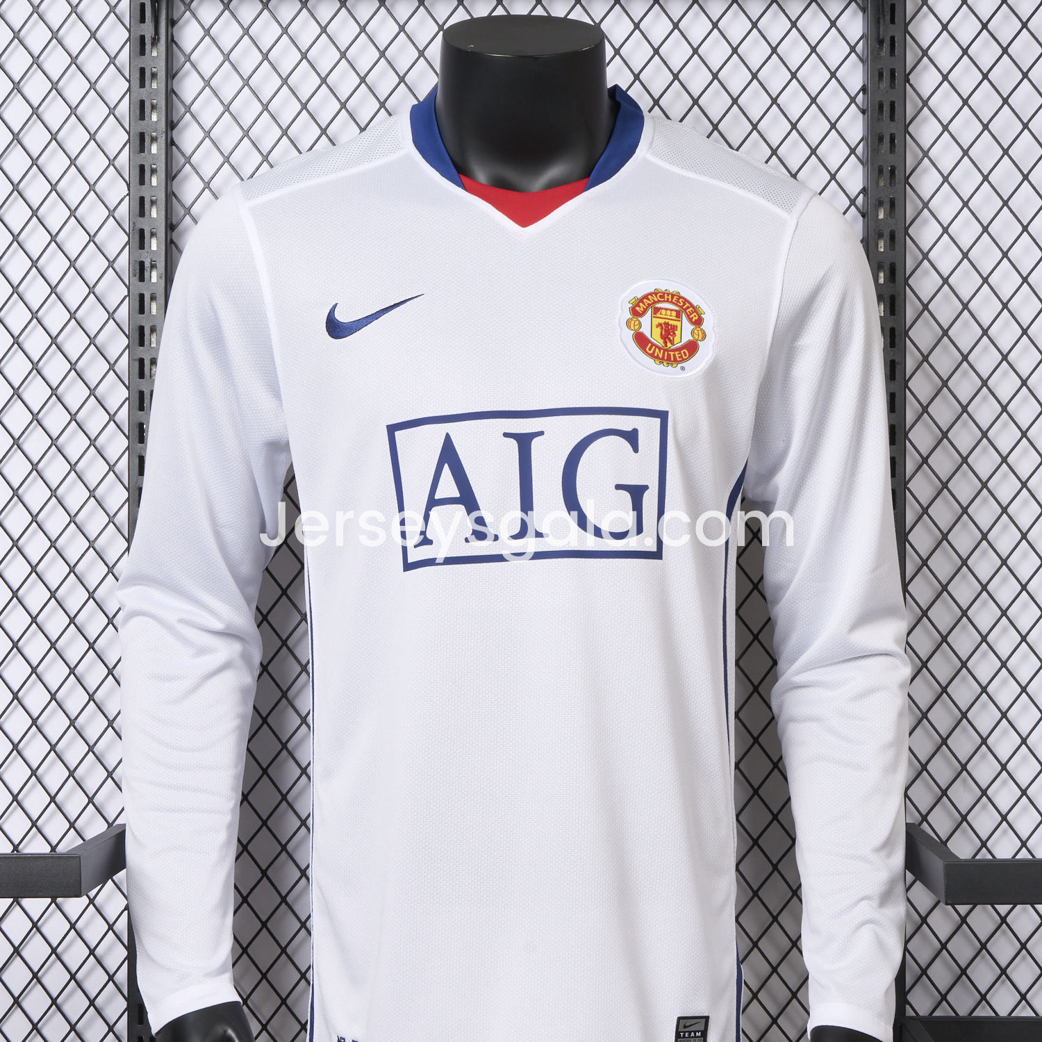 Manchester United Retro 2008-09 Away Long Sleeve Jersey - Player Version - SOCCERDEALSHOP