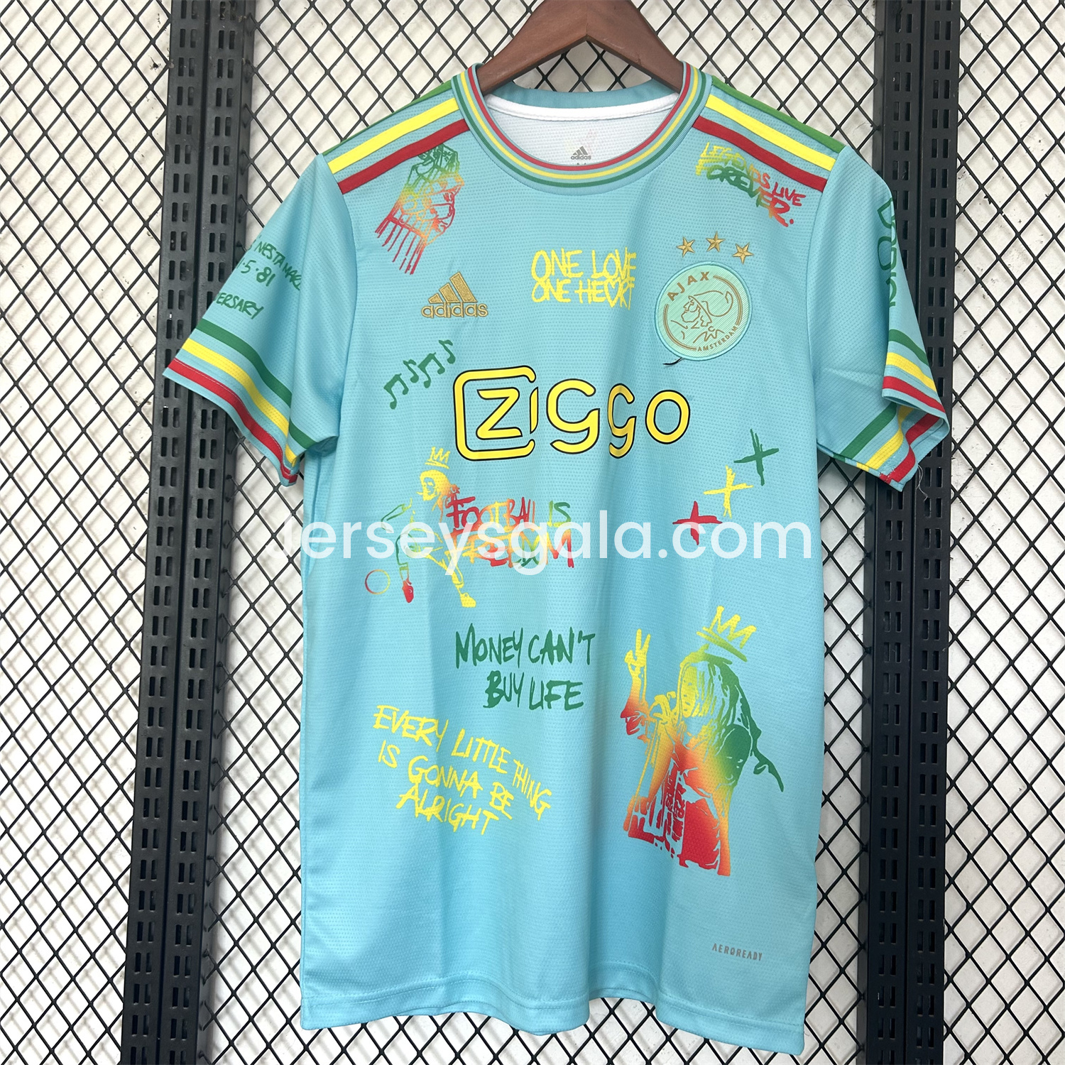 Ajax x B-O-B Marly 25-26 Light Blue Special Edition Jersey - Fans Version - SOCCERDEALSHOP