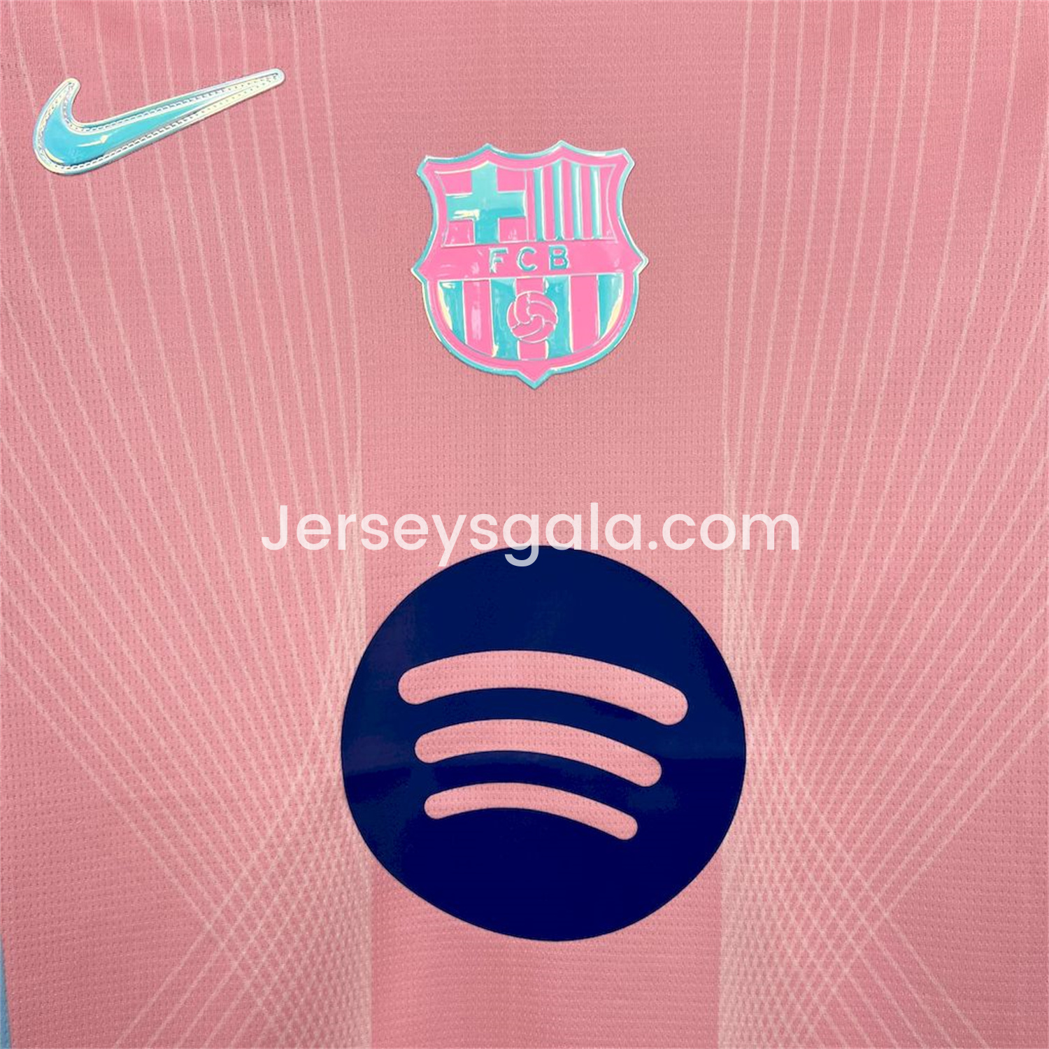 B.A.R.S.A 25-26 T90 White Lines Pink Special Jersey - Fans Version - SOCCERDEALSHOP
