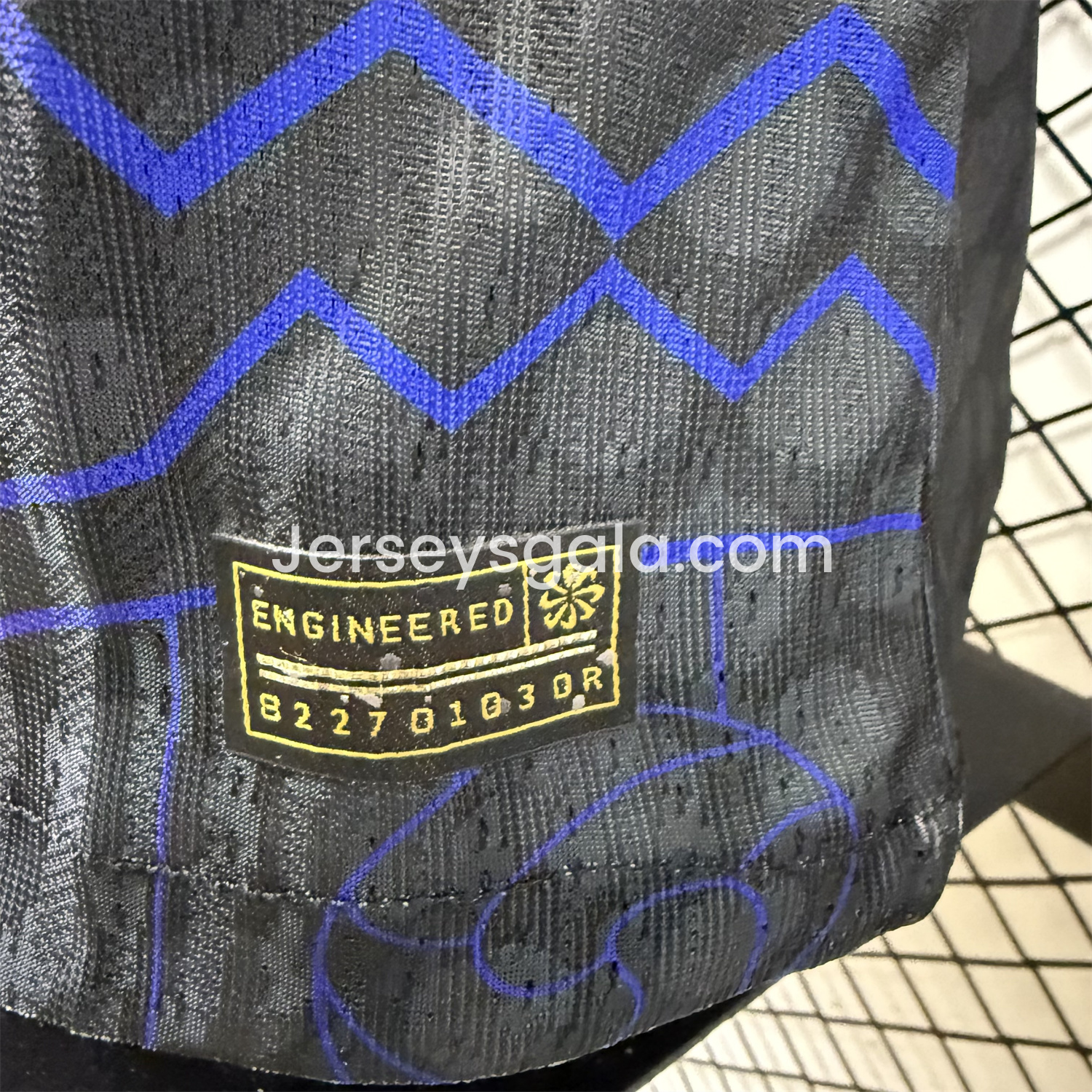 B.A.R.S.A 25-26 Fluorescent Team Logo Lines Black Jersey - Player Version - SOCCERDEALSHOP