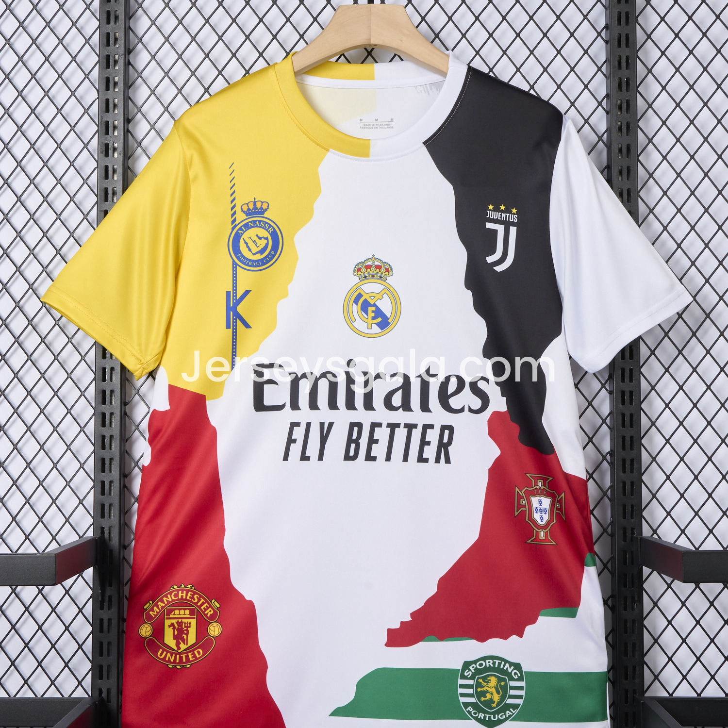 Cristiano Ronaldo Career Commemorative Jersey Real Madrid Manchester United Juventus Portugal Al Nassr Sporting CP - Fans Version - SOCCERDEALSHOP
