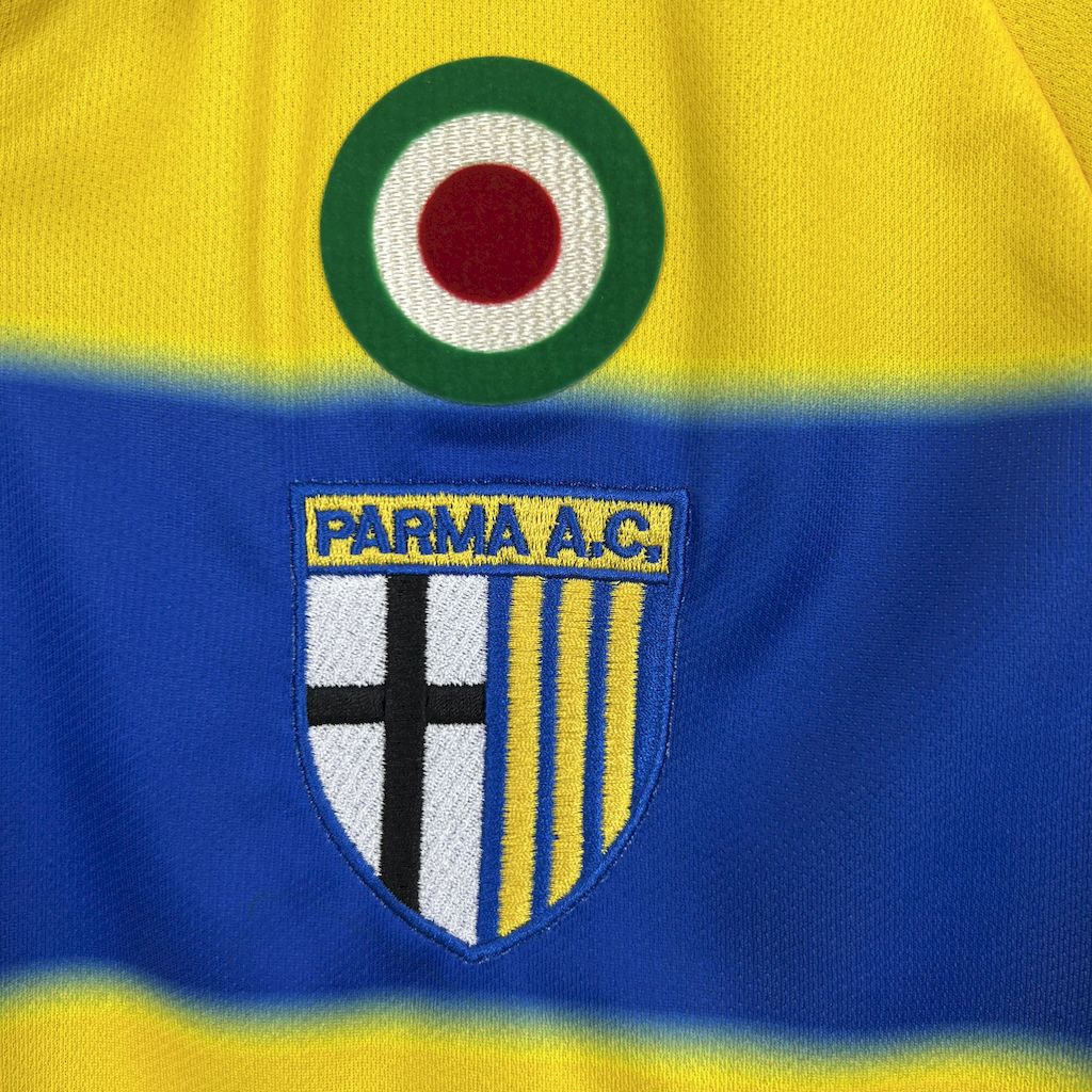 Retro Parma 1999-00 Home Jersey - Fans Version - SOCCERDEALSHOP