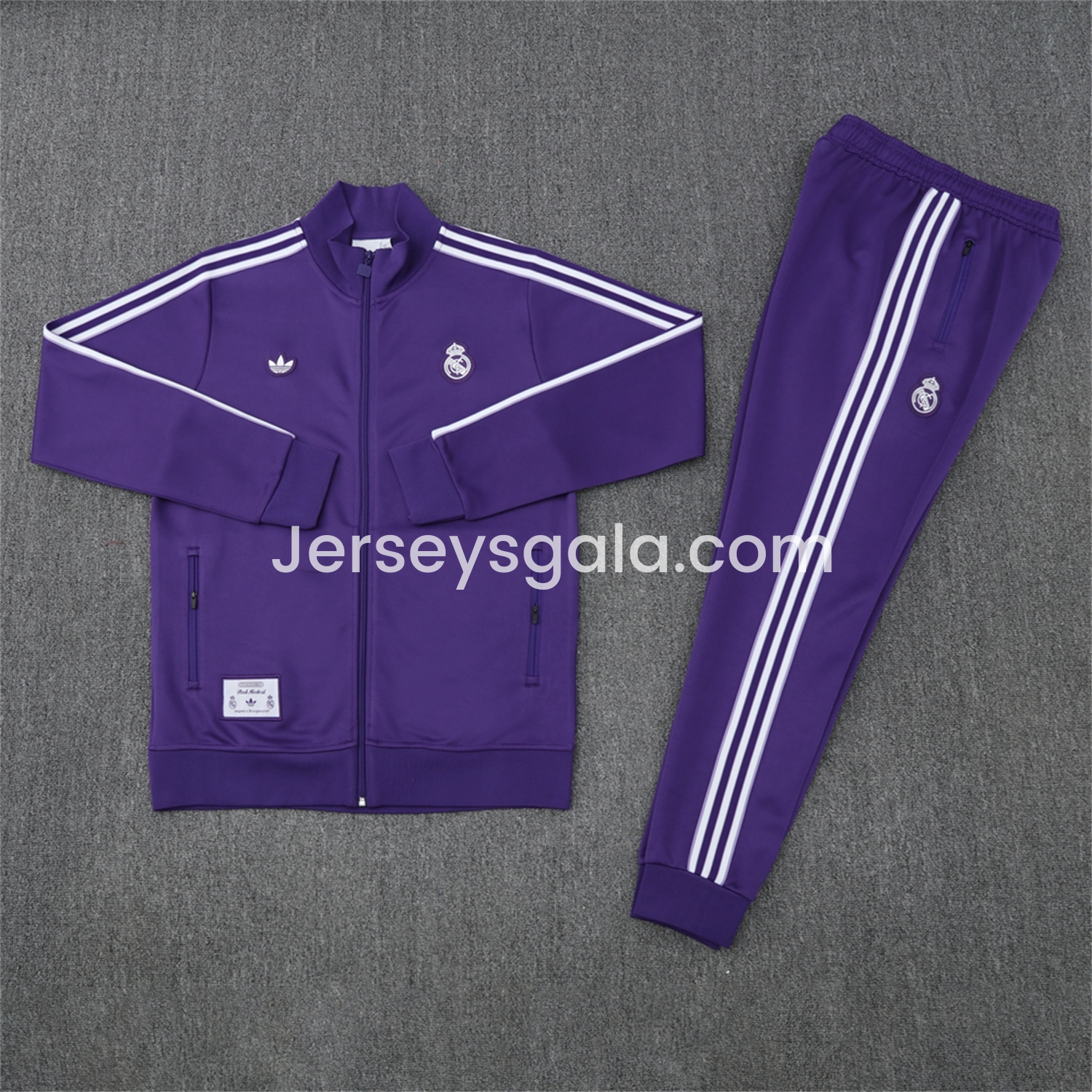 Real Madrid 25-26 Purple Terrace Icon Jacket Training Tracksuit - Purple Jackets & Pants - SOCCERDEALSHOP