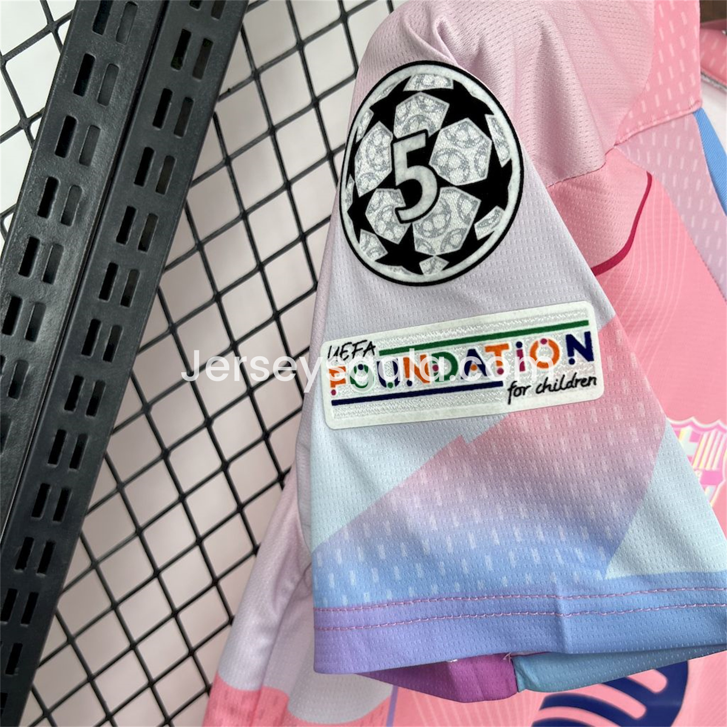 B.A.R.S.A 25-26 T90 White Lines Pink Special Jersey - Fans Version - SOCCERDEALSHOP