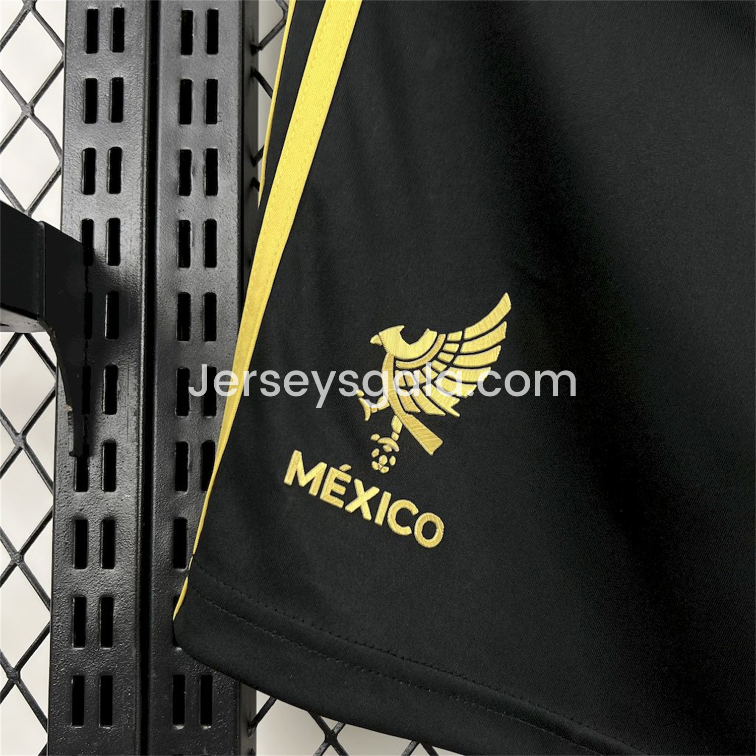 Mexico 2025 Gold Cup Black Shorts - Fans Version - SOCCERDEALSHOP