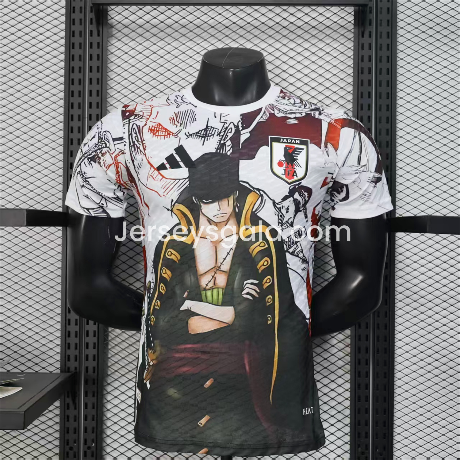 Japan 25-26 Roronoa Zoro White Special Jersey - Player Version - SOCCERDEALSHOP