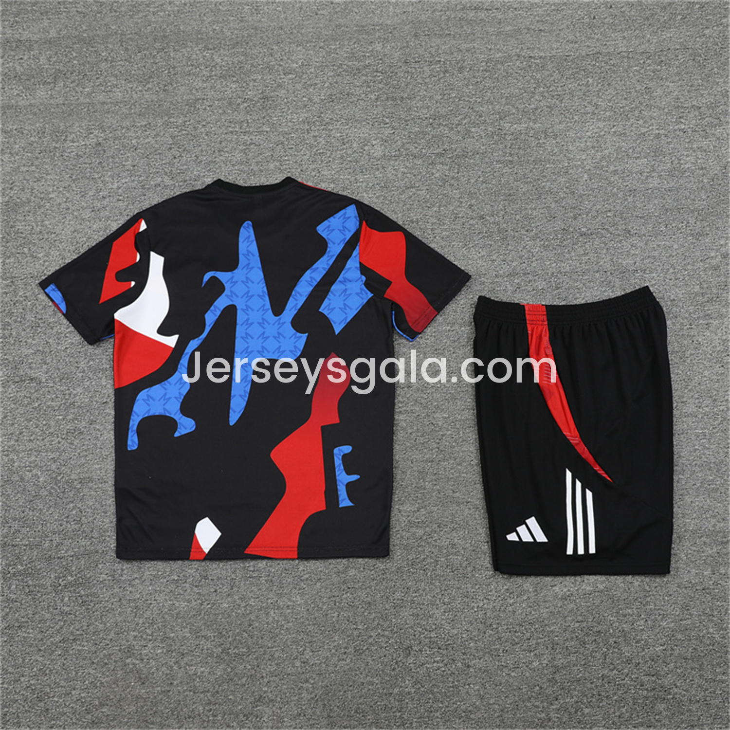 Manchester United 24-25 Pre-Match Kids Short-Sleeve Training Set - Camouflage - SOCCERDEALSHOP