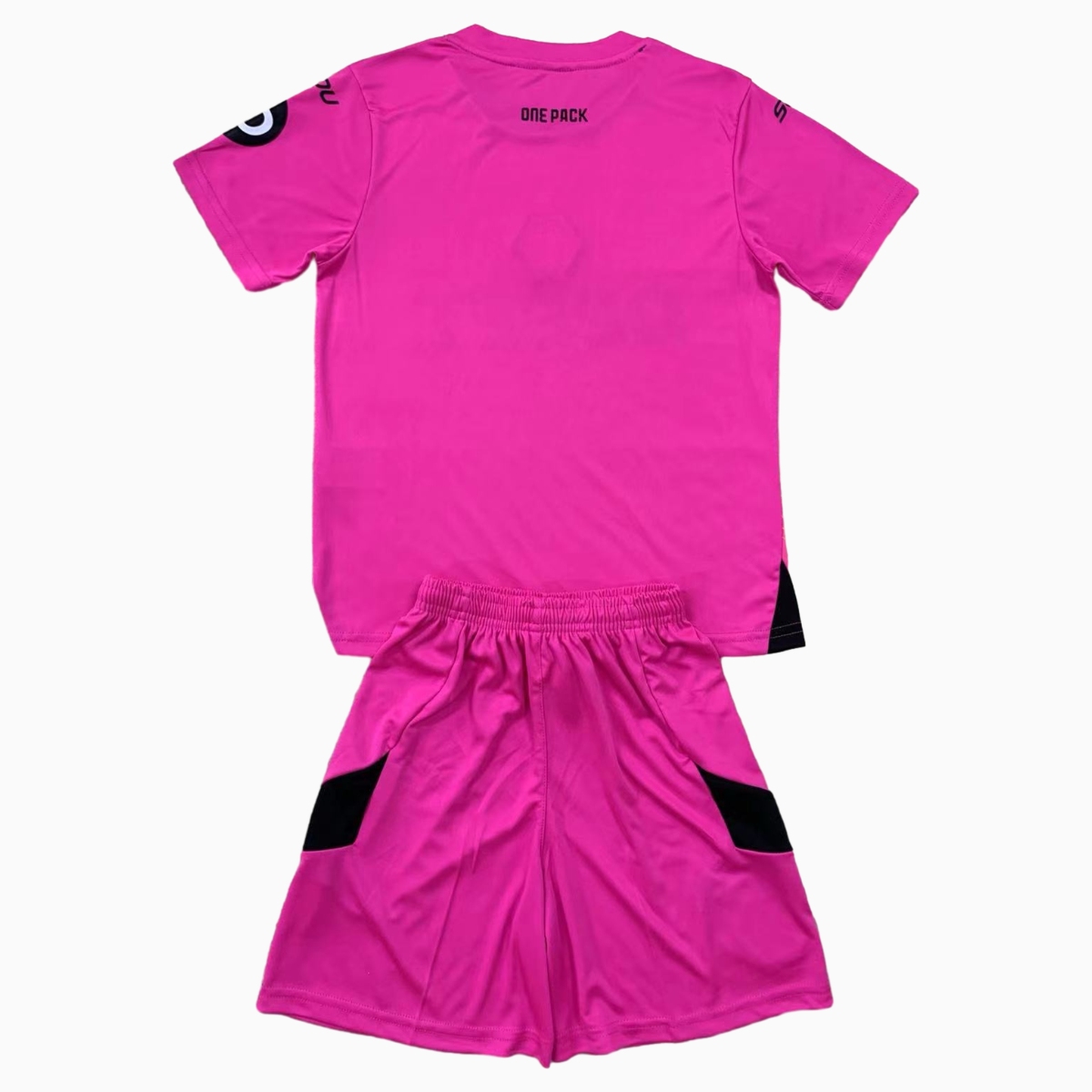 Wolverhampton Wanderers Wolves 24-25 Goalkeeper Pink Men's Adult Jersey Set - Fans Version - SOCCERDEALSHOP