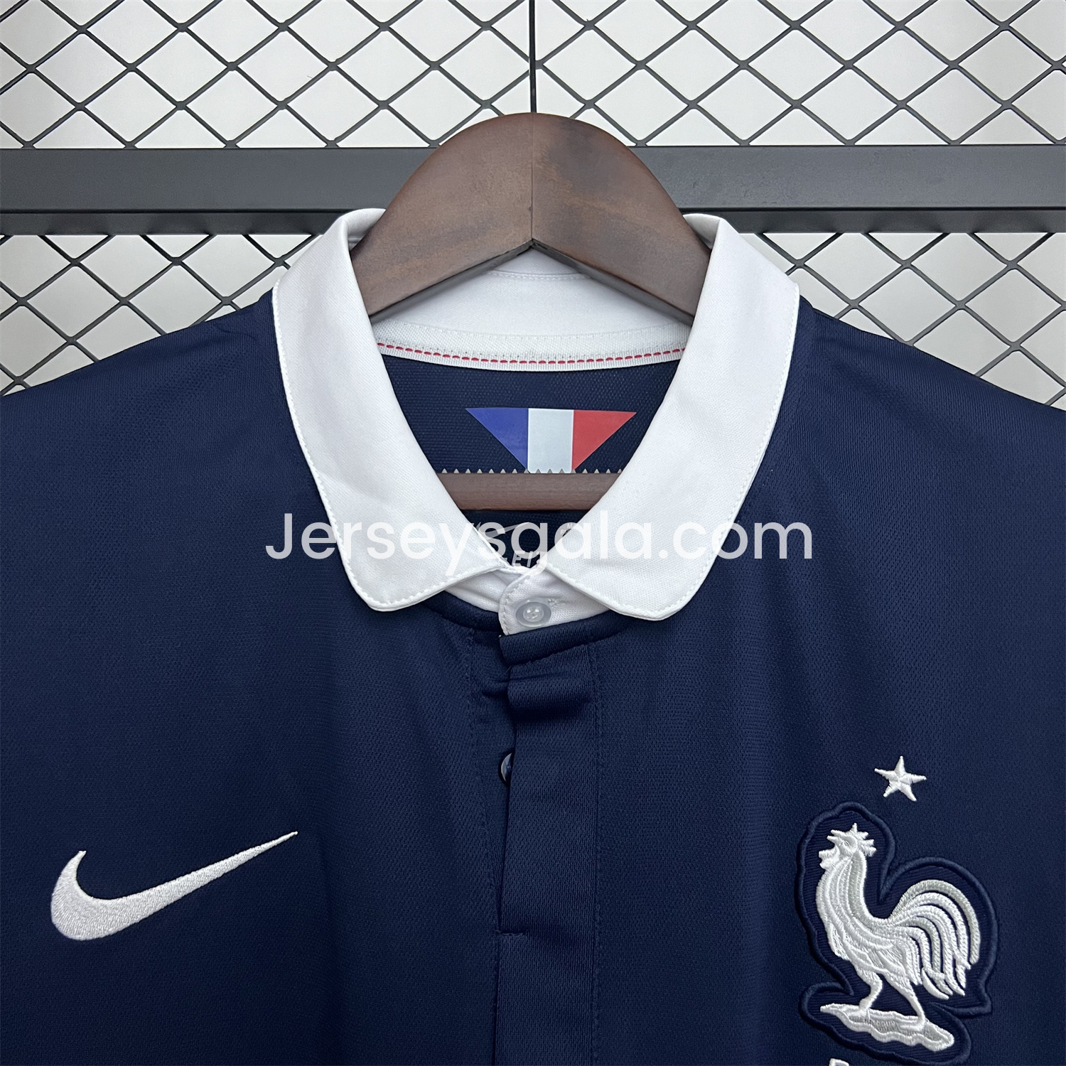 Retro France 2014 Home Long Sleeves Jersey - SOCCERDEALSHOP