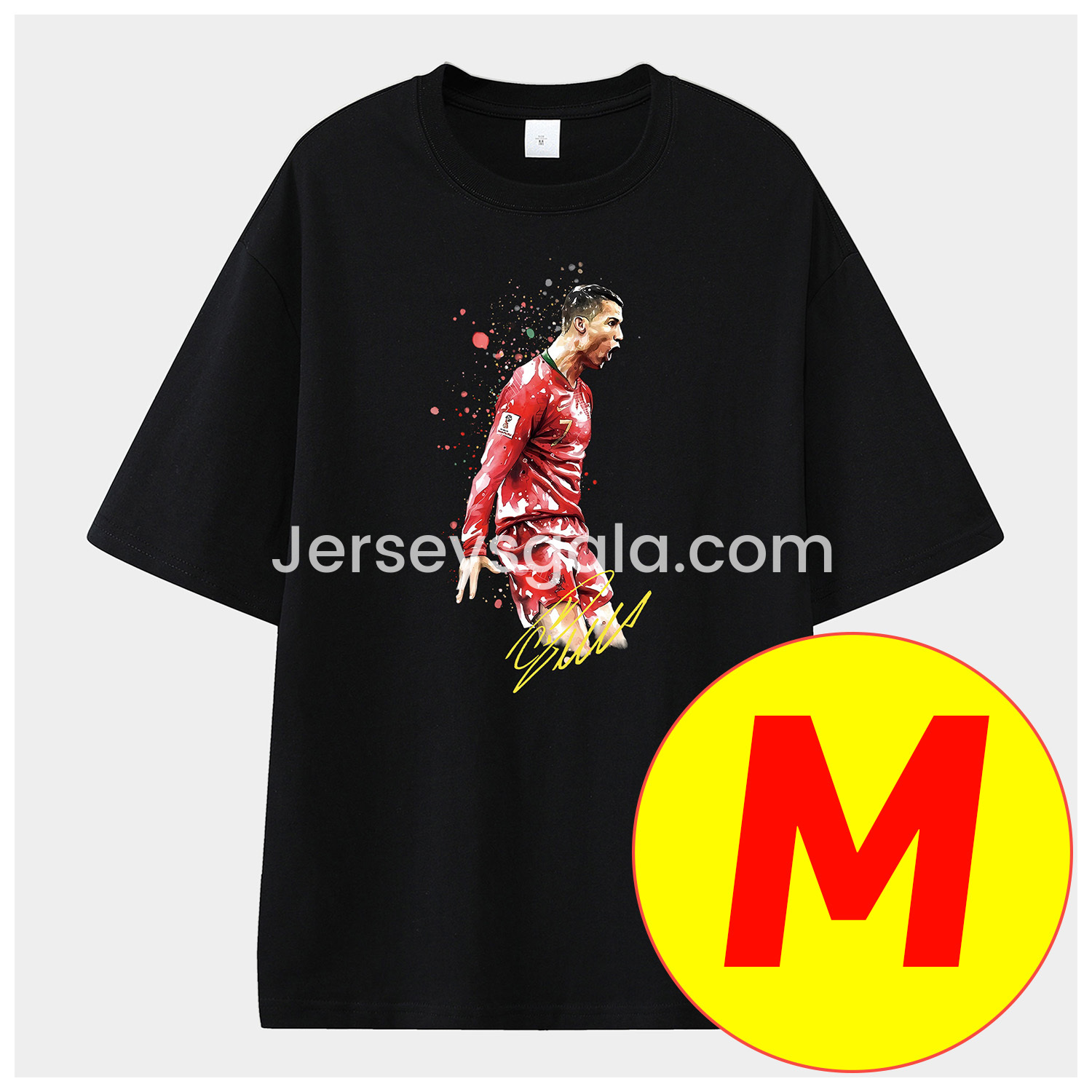 Cristiano Ronaldo Portugal Real Madrid Manchester United Unisex Pure Cotton T-shirt - SOCCERDEALSHOP