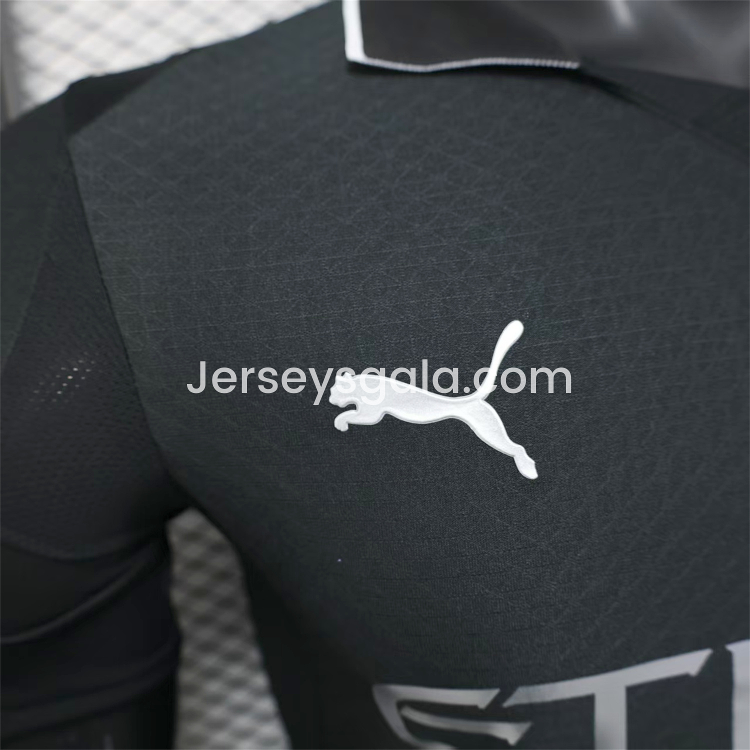 Manchester City 25-26 Black Polo Silver Label Special Jersey - Player Version - SOCCERDEALSHOP