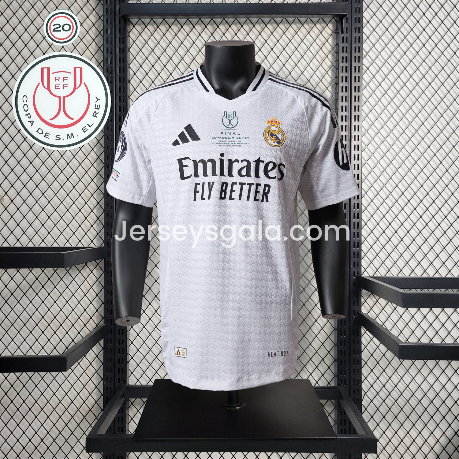 【Copa del Rey Patch Set】Real Madrid 24-25 Home Jersey - Player Version - SOCCERDEALSHOP