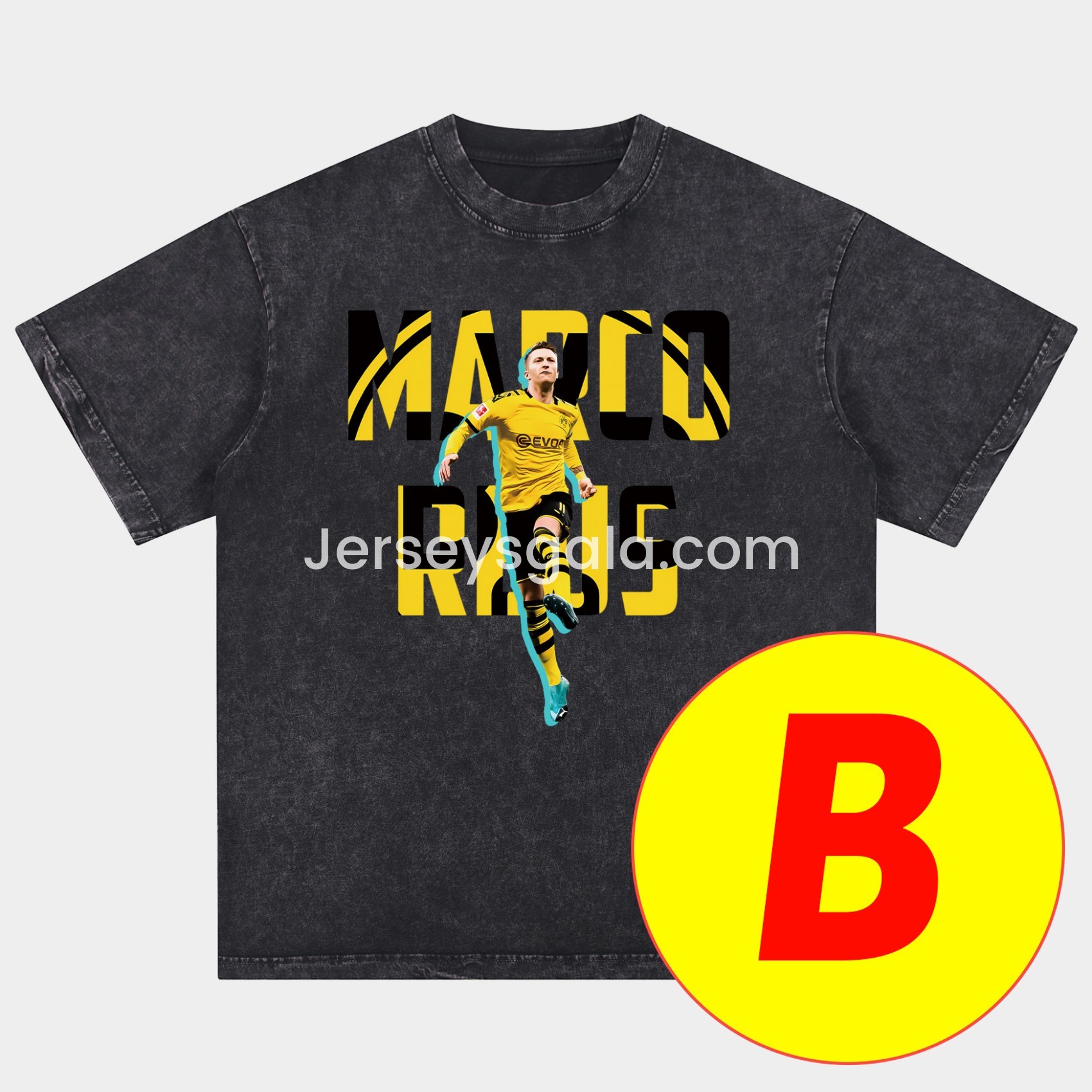 Dortmund Oversized Washed T-Shirt - SOCCERDEALSHOP