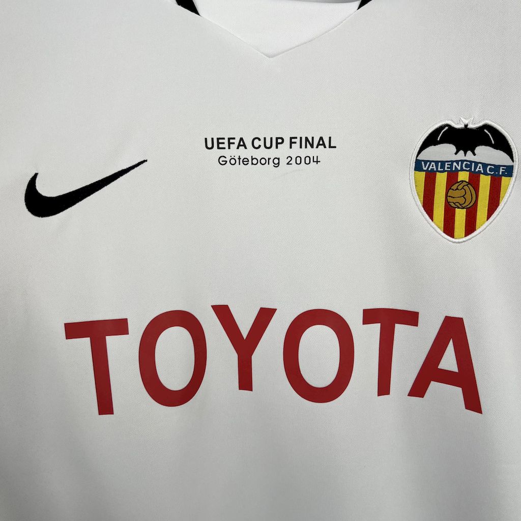 Retro Valencia 2003-04 UEFA Cup Final Home Jersey - SOCCERDEALSHOP