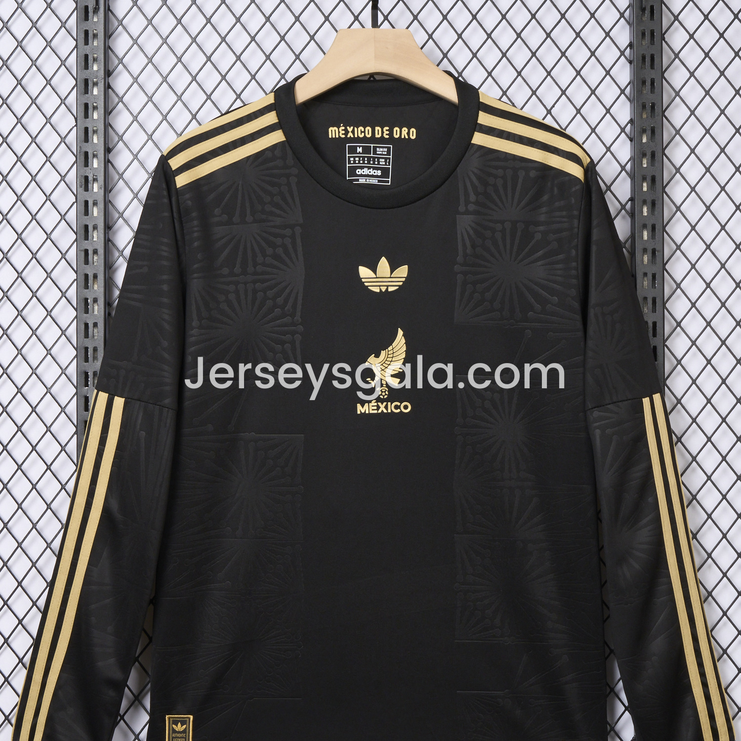 Mexico 2025 Gold Cup Black Long Sleeves Jersey - Fans Version - SOCCERDEALSHOP