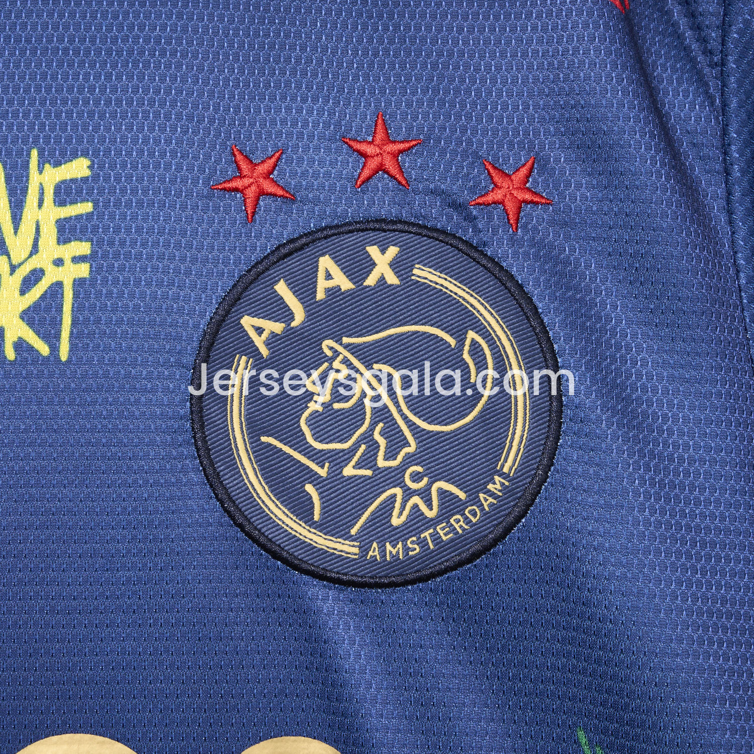 Ajax x B-O-B Marly 2025-26 40th Blue Special Edition Jersey - Fans Version - SOCCERDEALSHOP