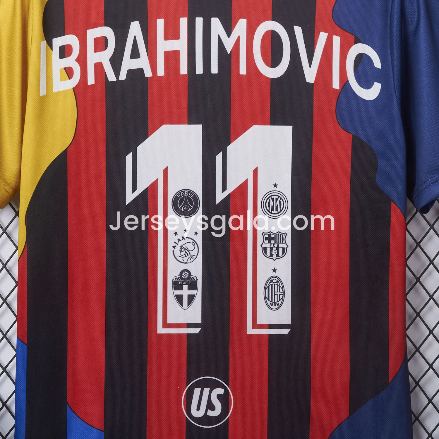 Zlatan Ibrahimović Career Commemorative Jersey - Fans Version - AC Milan Inter Milan Barcelona Ajax Paris Saint-Germain PSG Sweden - SOCCERDEALSHOP