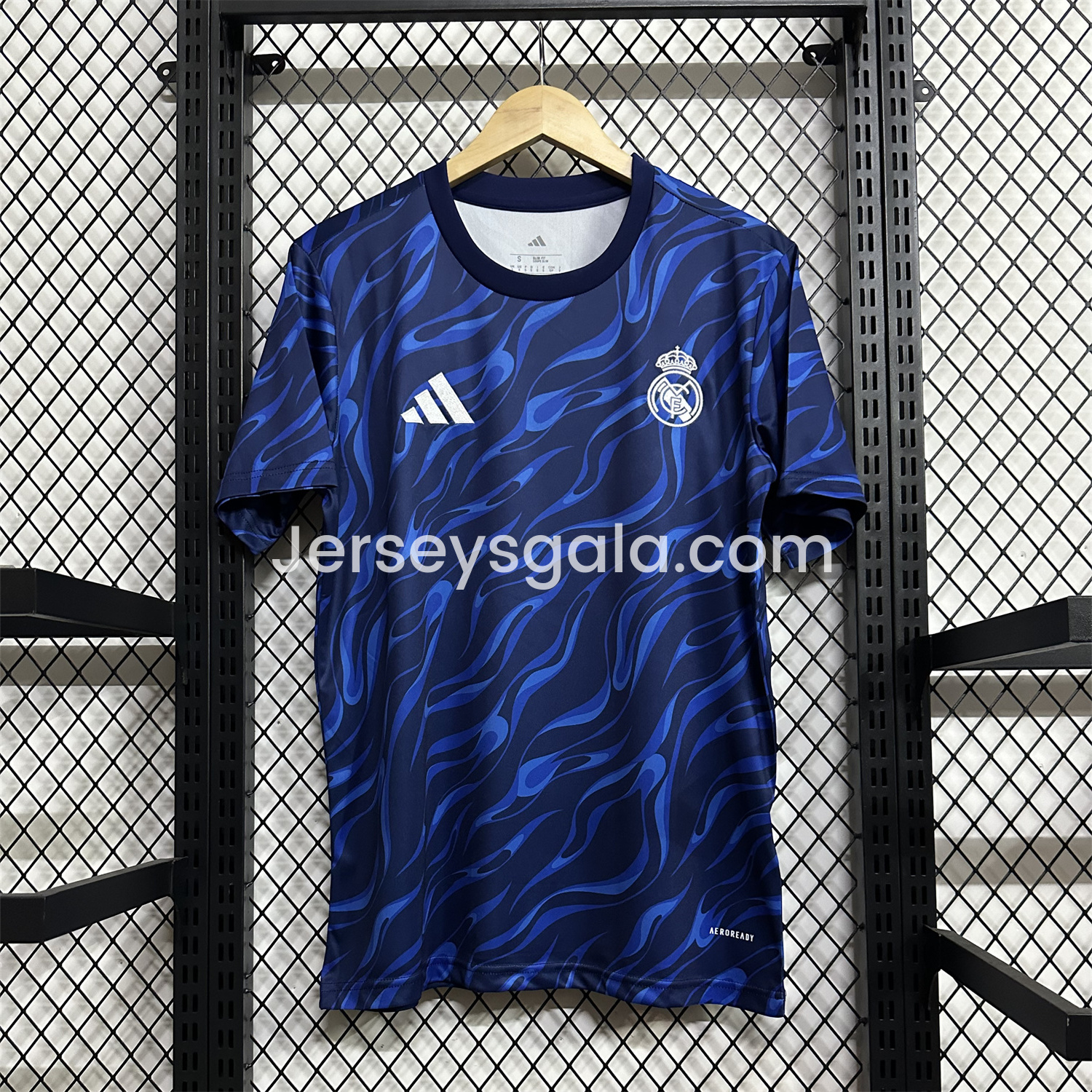 Real Madrid 24-25 Blue Black Ripple Special Edition Jersey - Fans Version - SOCCERDEALSHOP