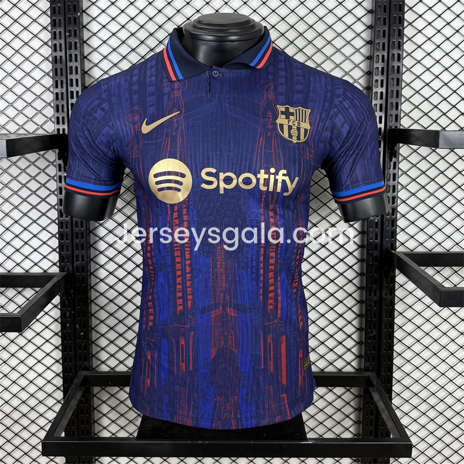B.A.R.S.A 25-26 Sagrada Família Blue Special Edition Jersey - Player Version - SOCCERDEALSHOP
