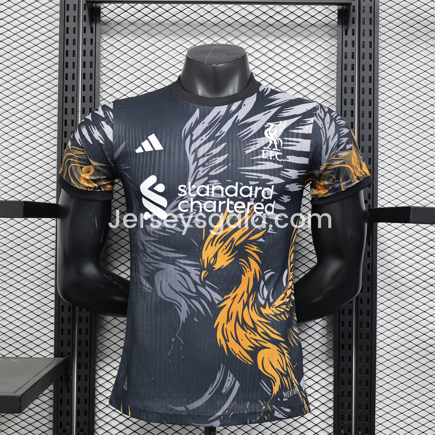 Liver.pool 25-26 Orange Liver.pool Bird Black Special Jersey - Player Version - SOCCERDEALSHOP