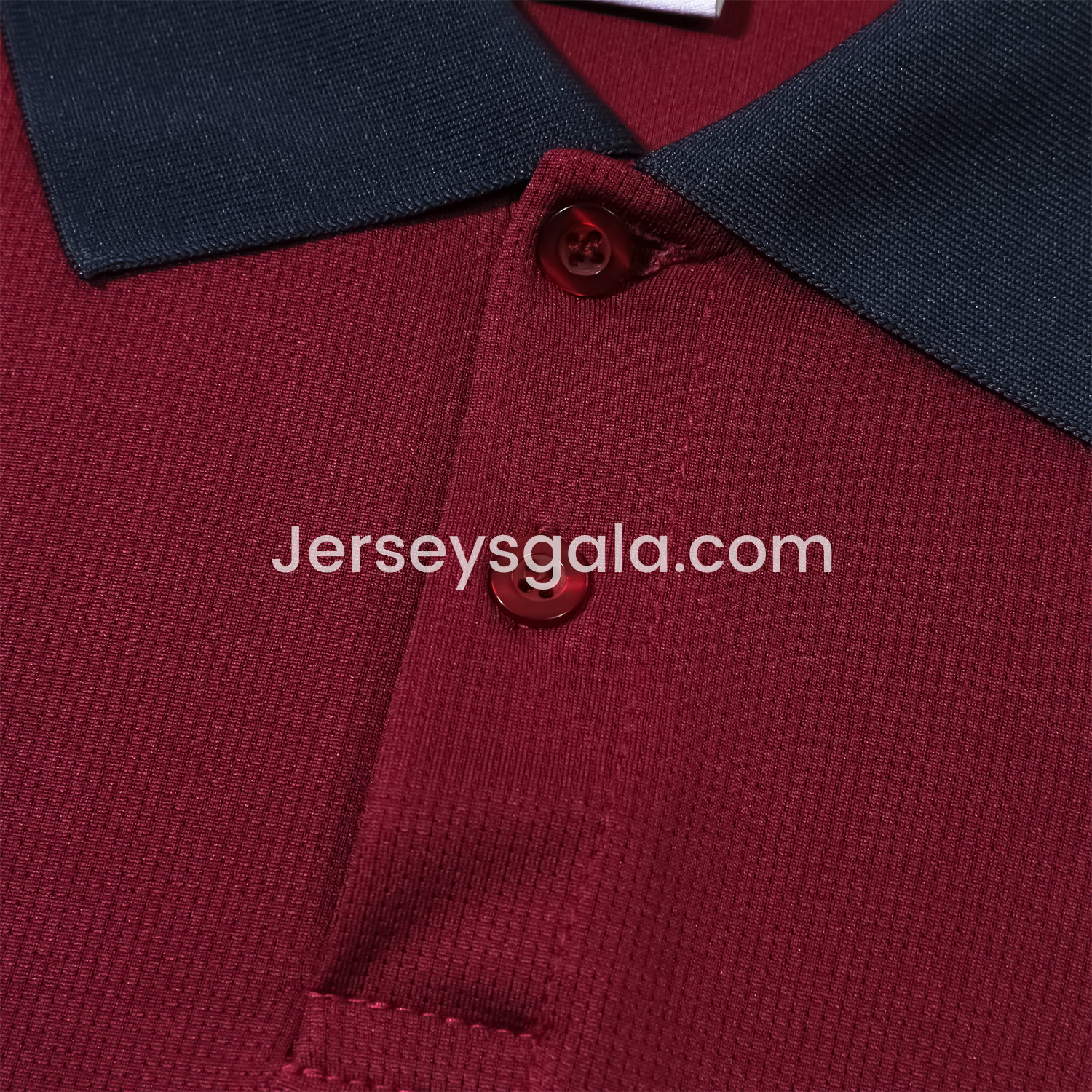 England 25-26 POLO Short-Sleeve Training Set - Red Top and Deep Blue Pants - SOCCERDEALSHOP