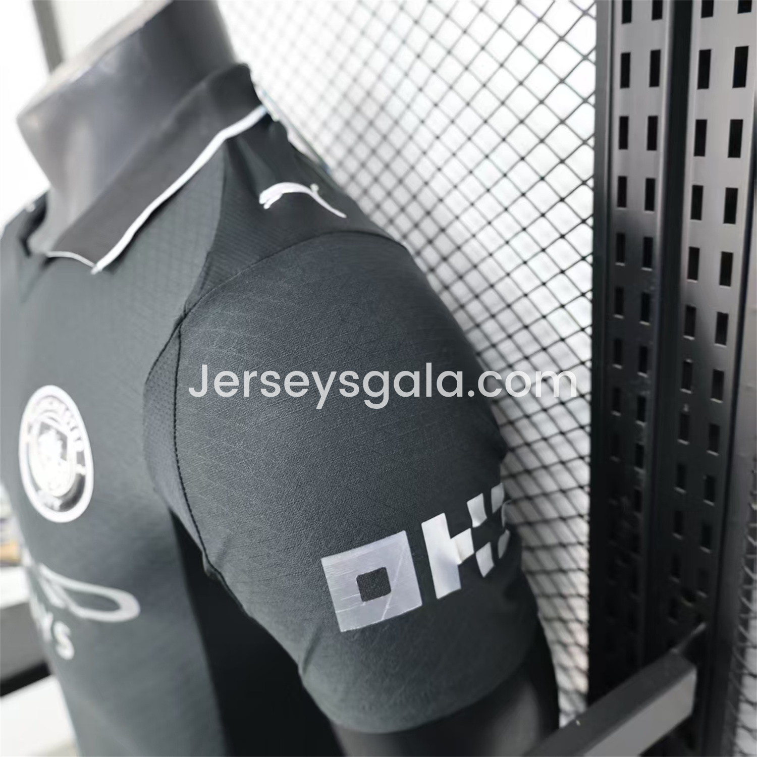 Manchester City 25-26 Black Polo Silver Label Special Jersey - Player Version - SOCCERDEALSHOP