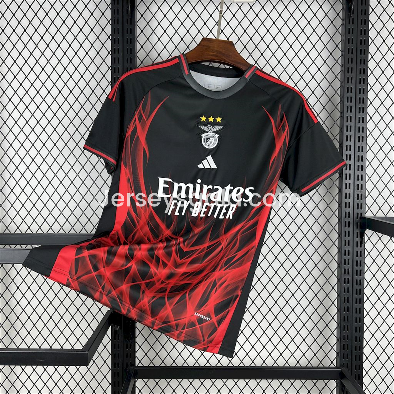 Benfica 24-25 Black and Red Fire Special Edition Jersey - Fans Version - SOCCERDEALSHOP